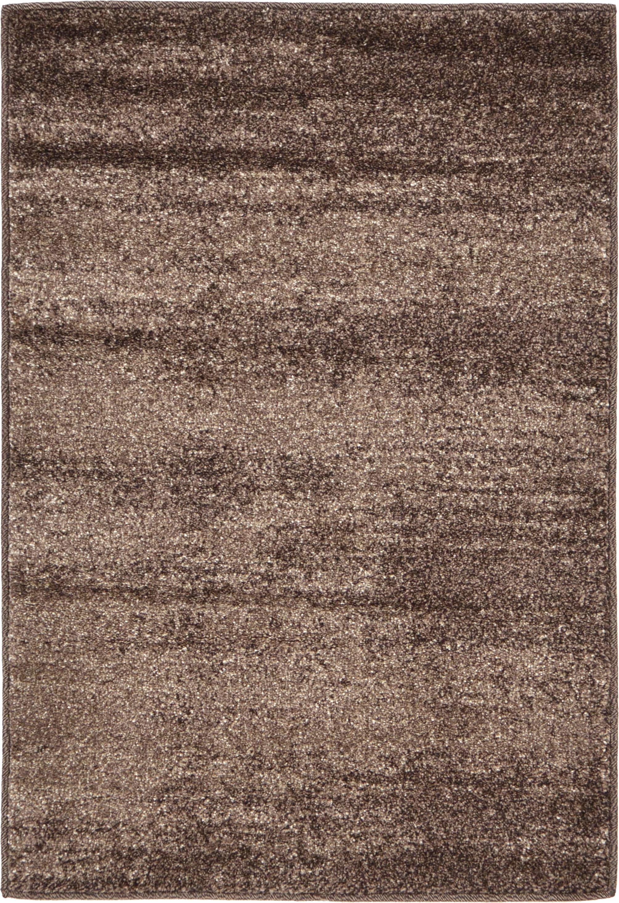Unique Loom 3132835 Lucille Del Mar 2 x 3 (ft) Loomed Polypropylene Brown/Light Brown Rectangular Indoor Distressed/Overdyed Area rug