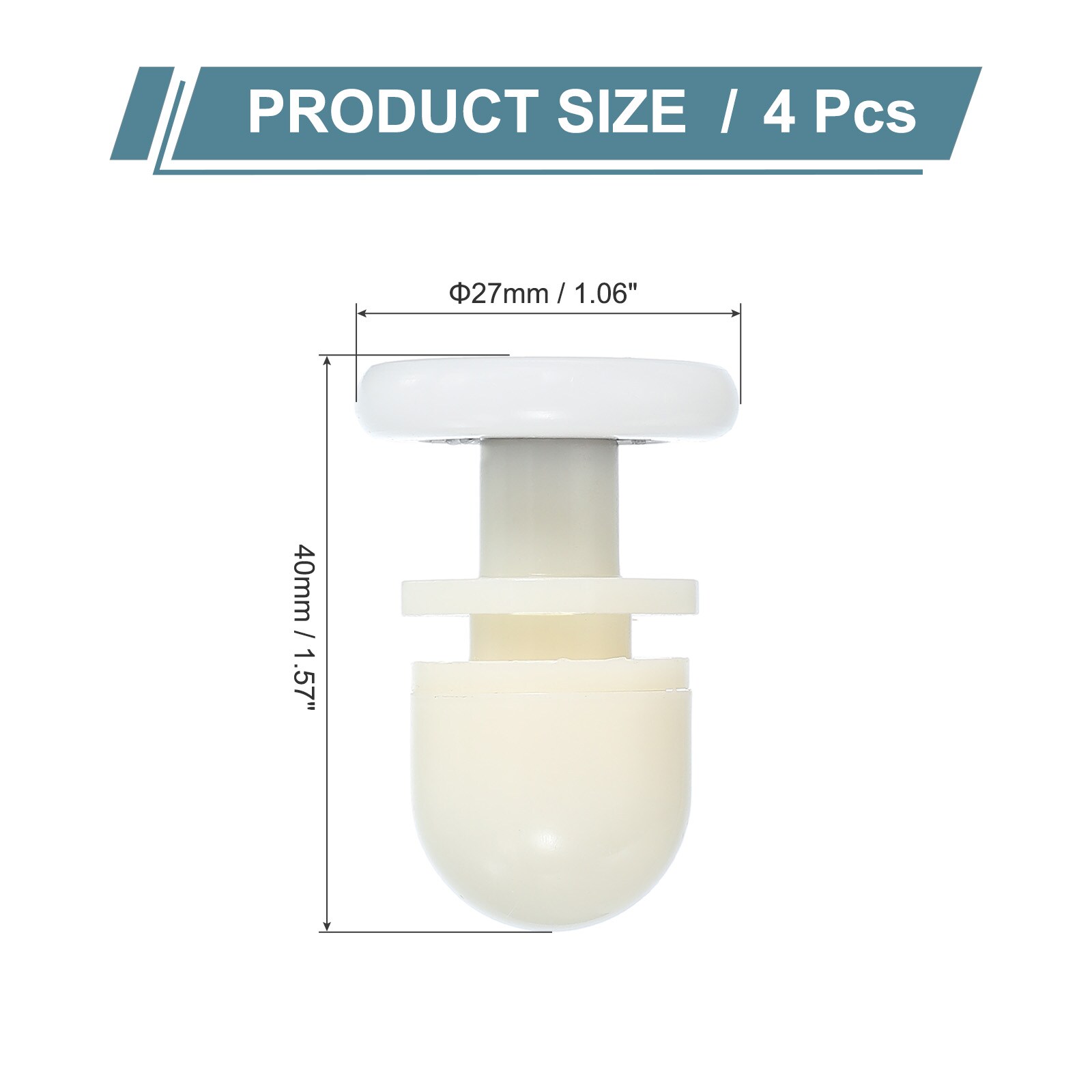 Unique Bargains S25093000UX9312 Tub-Shower-Door-Rollers - View #2