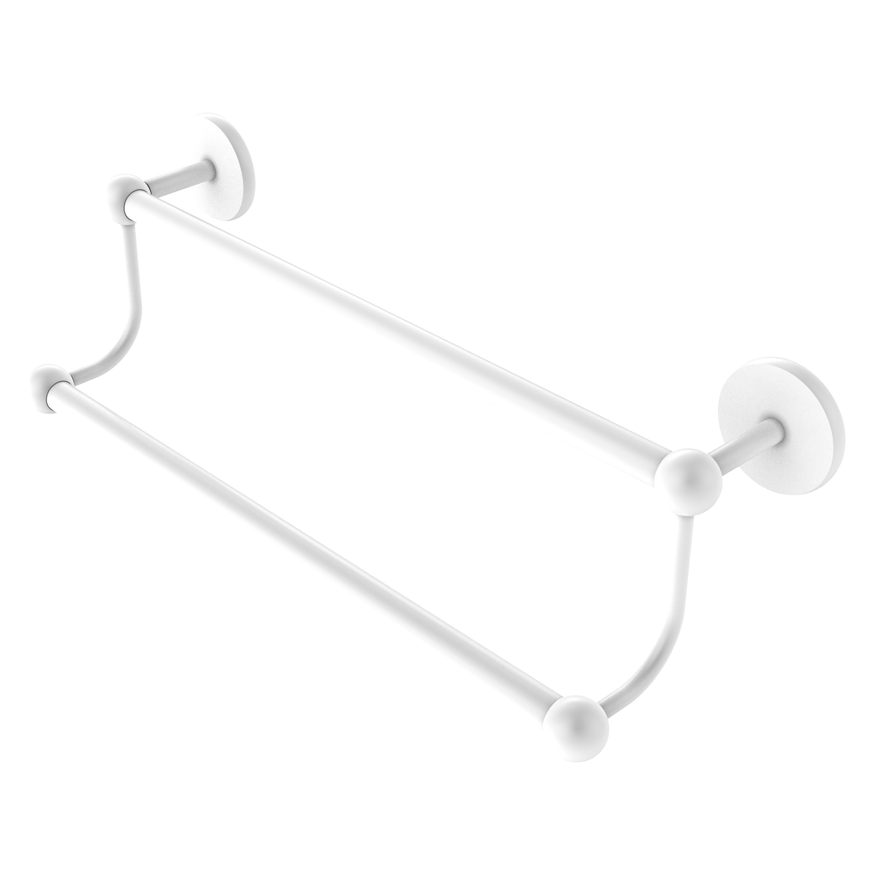 Allied Brass P1072/36-WHM Prestige Skyline 36-in double Matte White Wall mount Double Towel Bar