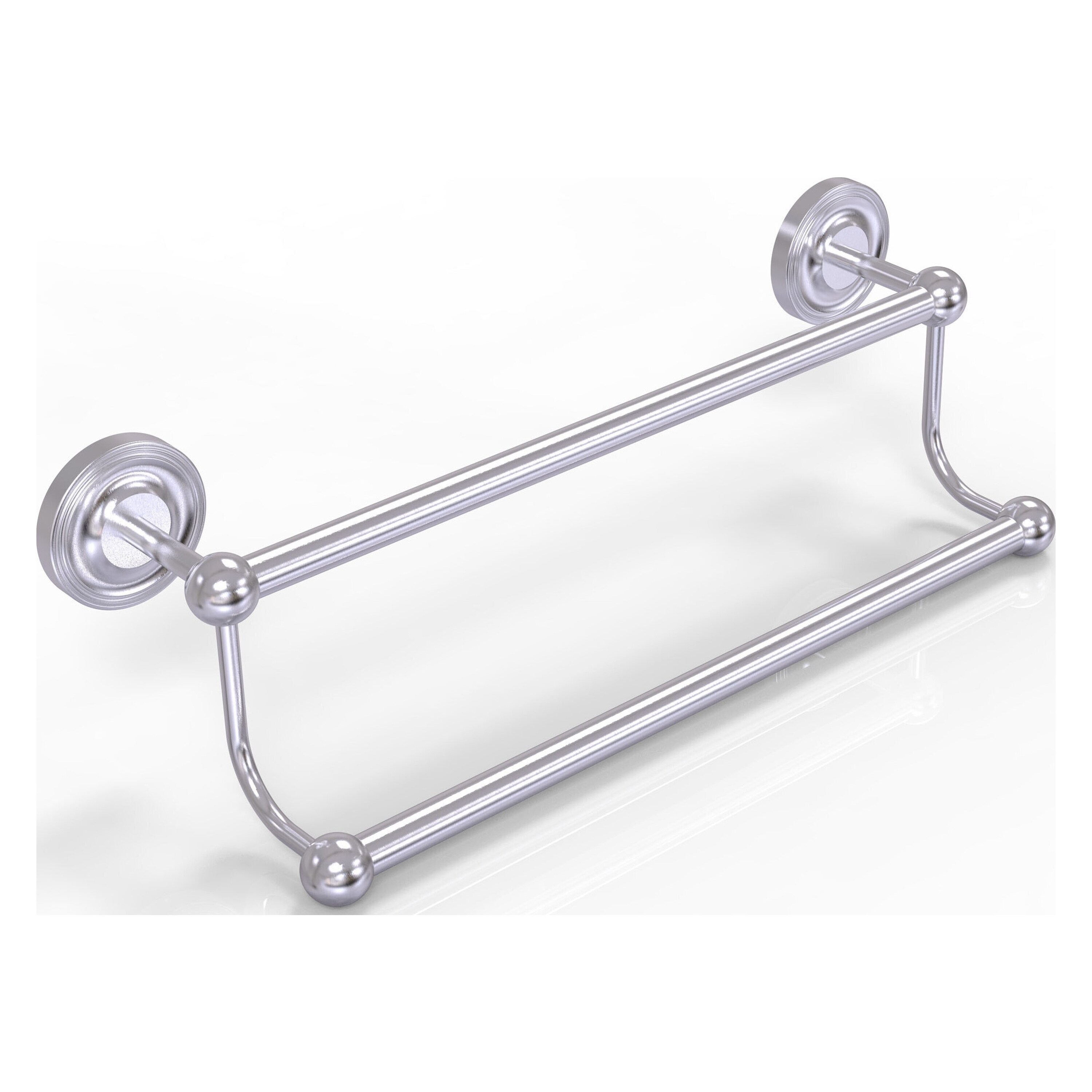 Allied Brass PR-72/36-SCH Prestige Regal 36-in double Satin Chrome Wall mount Double Towel Bar