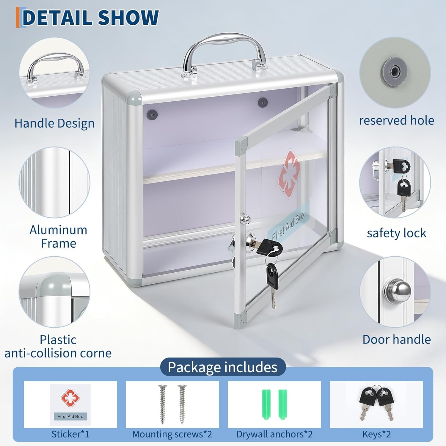 GAOMON CRB3KKVLAKP3D8K Bathroom-Medicine-Cabinets - View #5