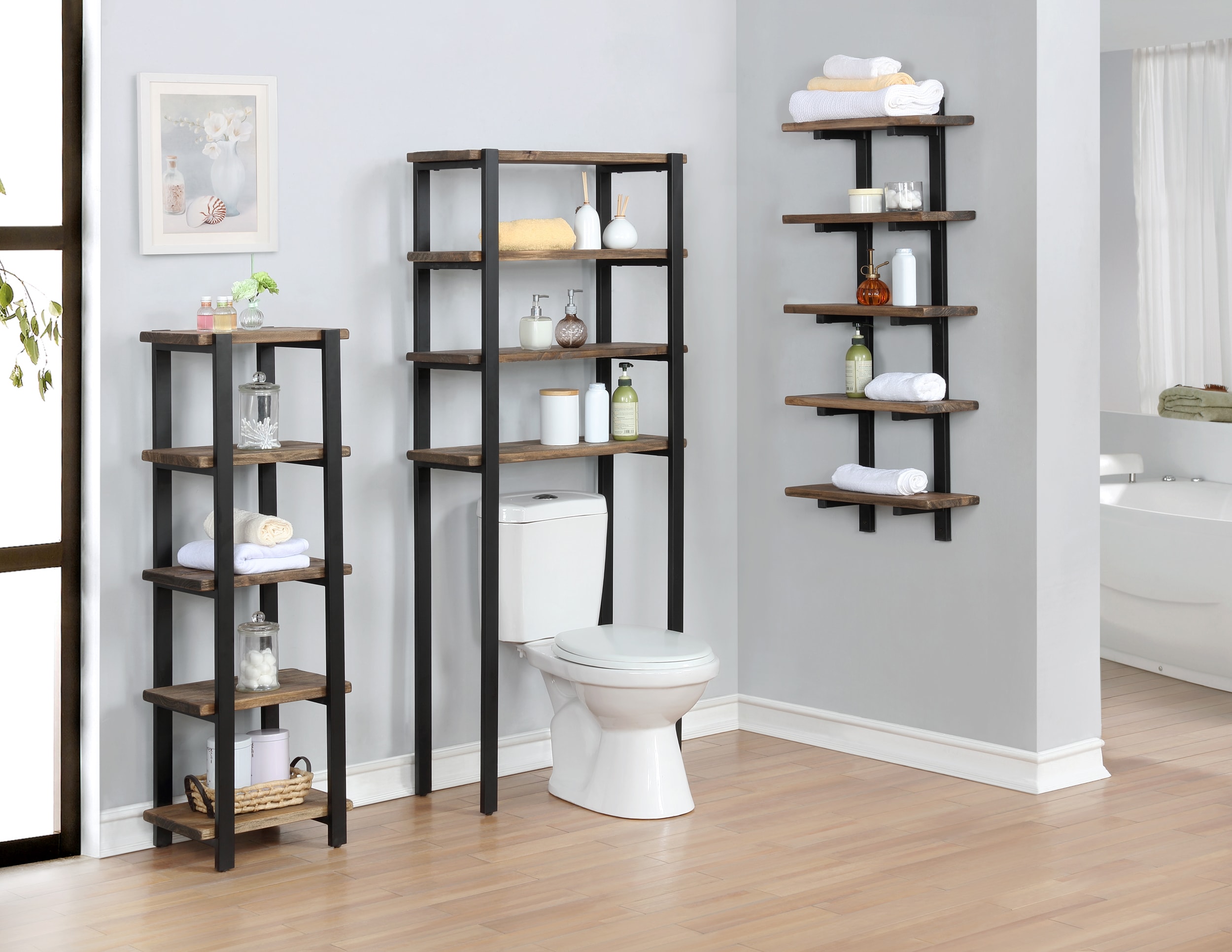 Alaterre Furniture AMBA5820 Bathroom-Shelves - View #4