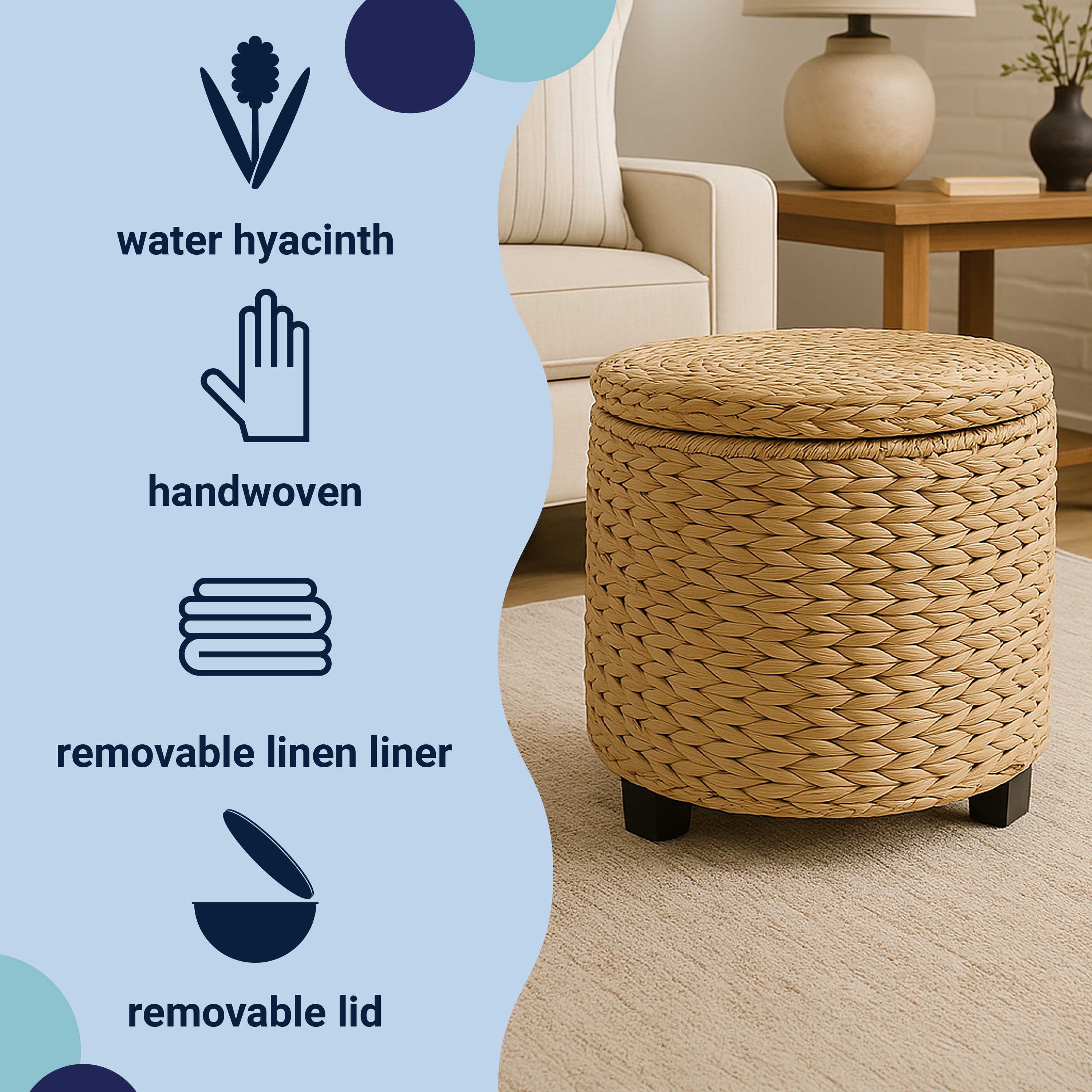 happimess SSL1002A Indoor-Ottomans - View #3