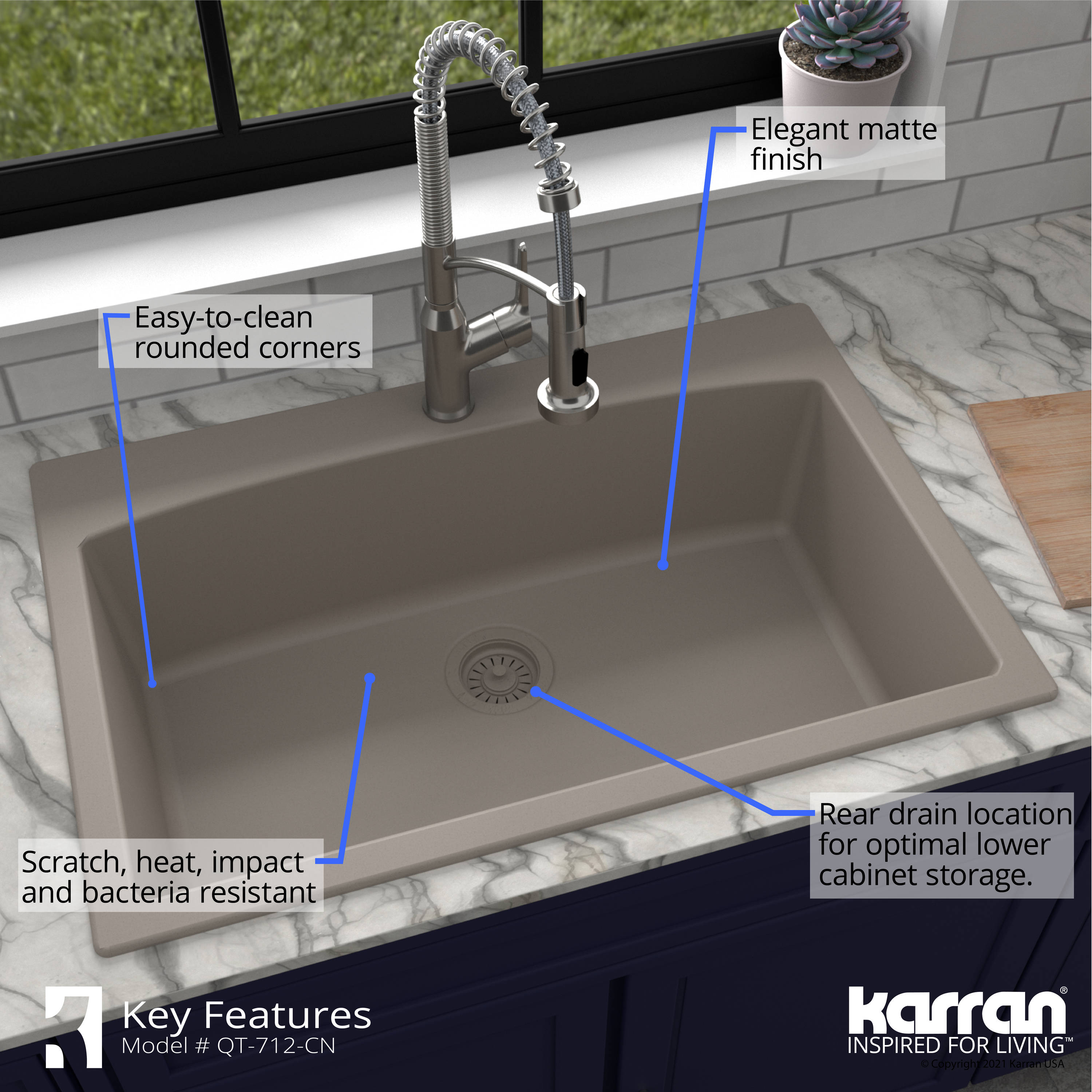 Karran QT-712-CN Kitchen-Sinks - View #7