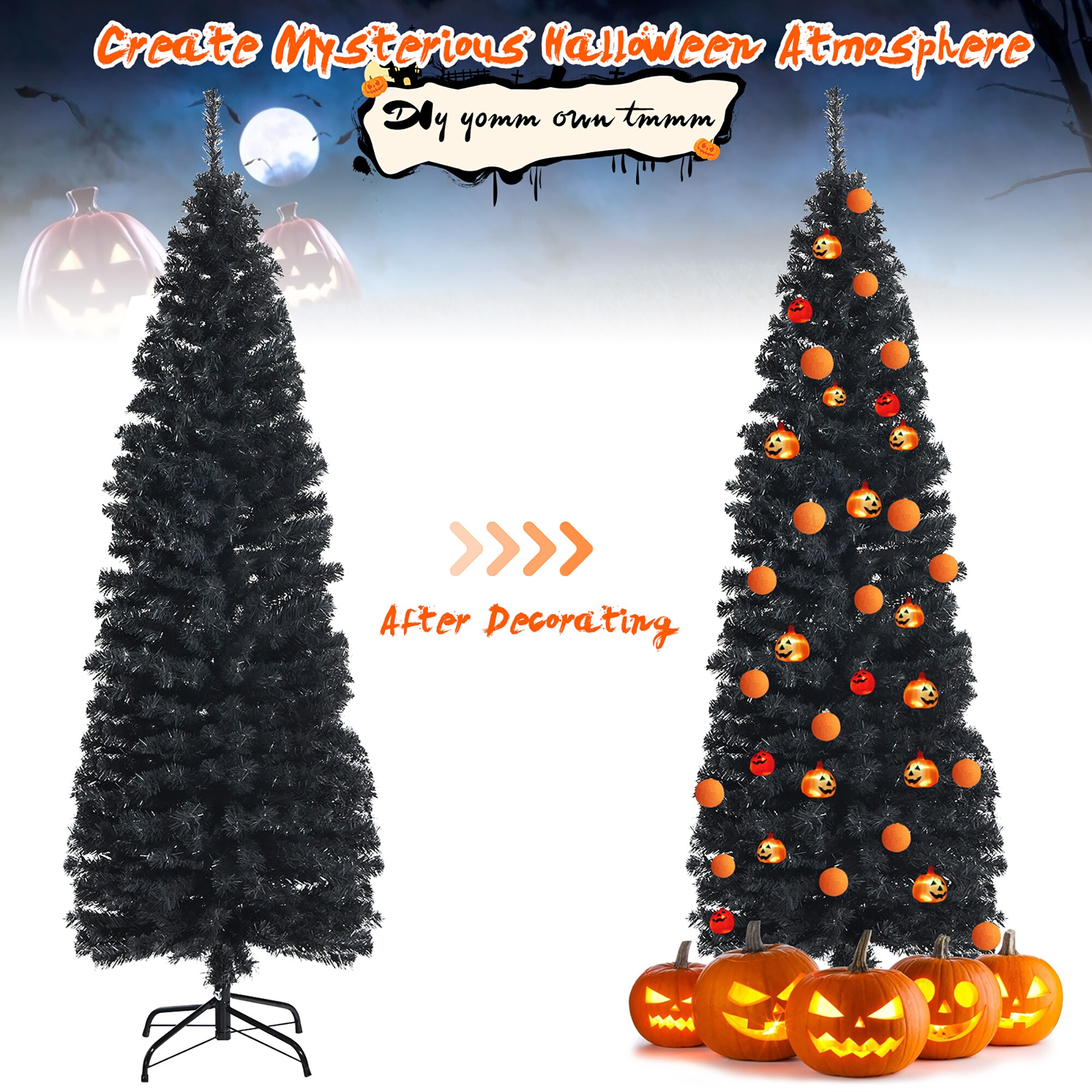 Costway CM22106BK Table-Halloween-Decor - View #3