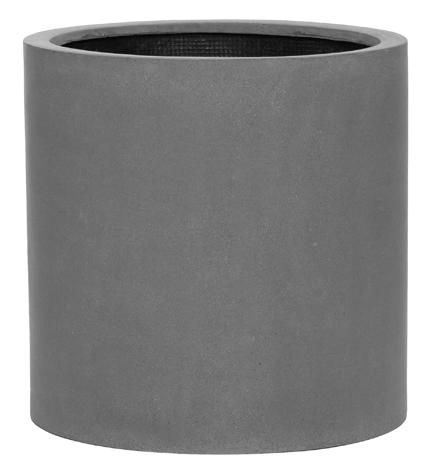 Pottery Pots E1014-43-03 Round 16.9-in W Extra Large Gray Stone Contemporary/Modern Indoor/Outdoor Planter