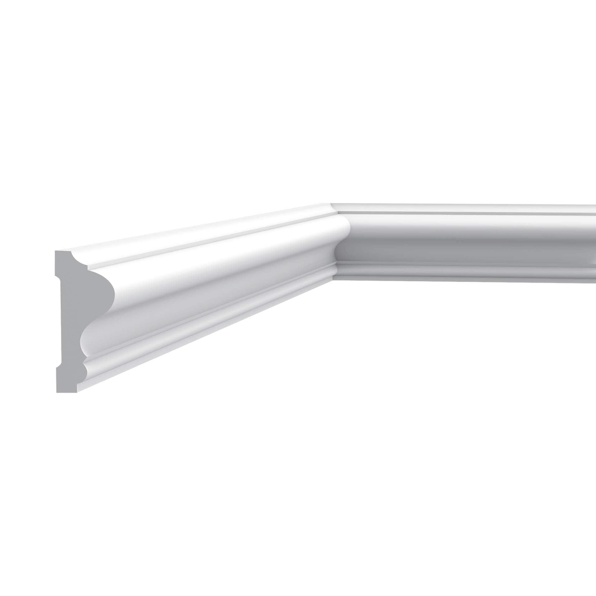 Orac Decor P8020 Panel Moulding 2.375-in x 6.5-ft White Primed Polyurethane Wall Panel Moulding