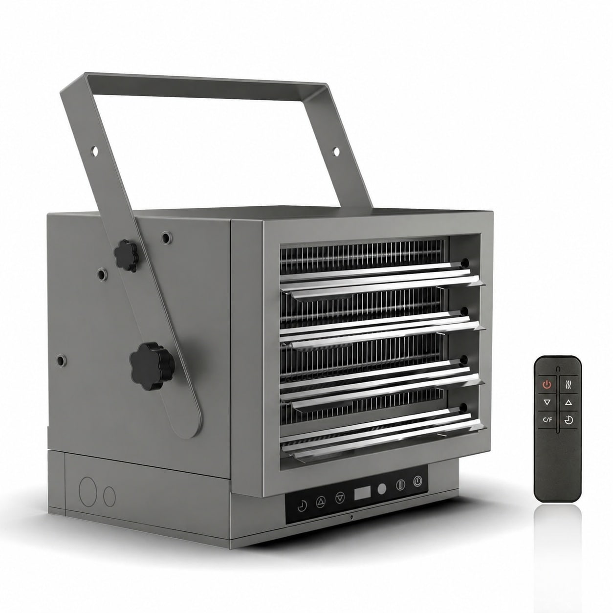 ITOPFOX  7500W Electric Garage Heater with Remote Digital Thermostat and Timer for Wall or Ceiling Mount Hardwired 240V Space Heater for Workshop