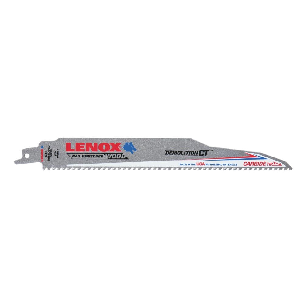 LENOX 1832143 Carbide tooth 9-in 6 TPI Demolition Demolition Reciprocating Saw Blade