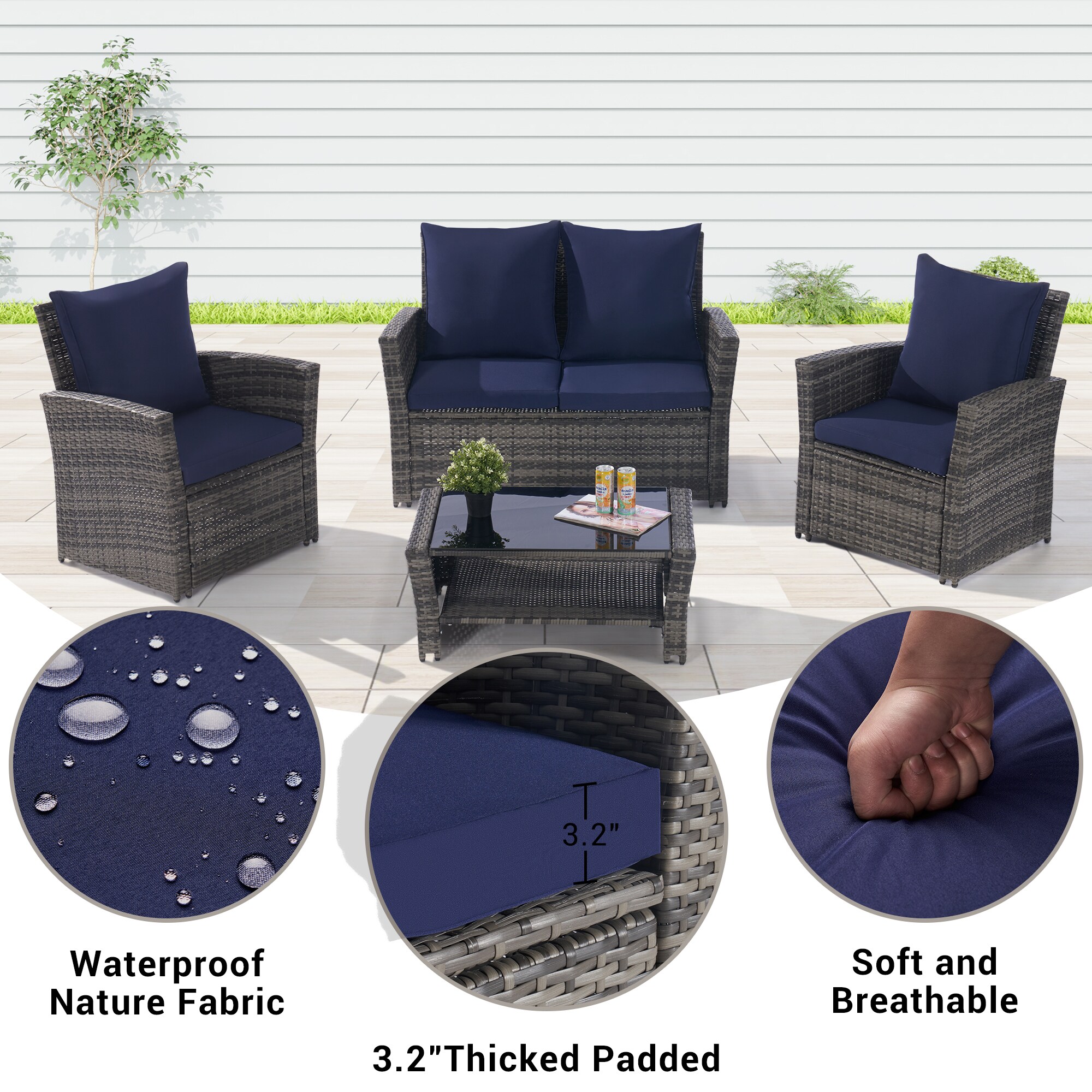 AHIOU HOME ZAAHG-P146983SF Patio-Conversation-Sets - View #9