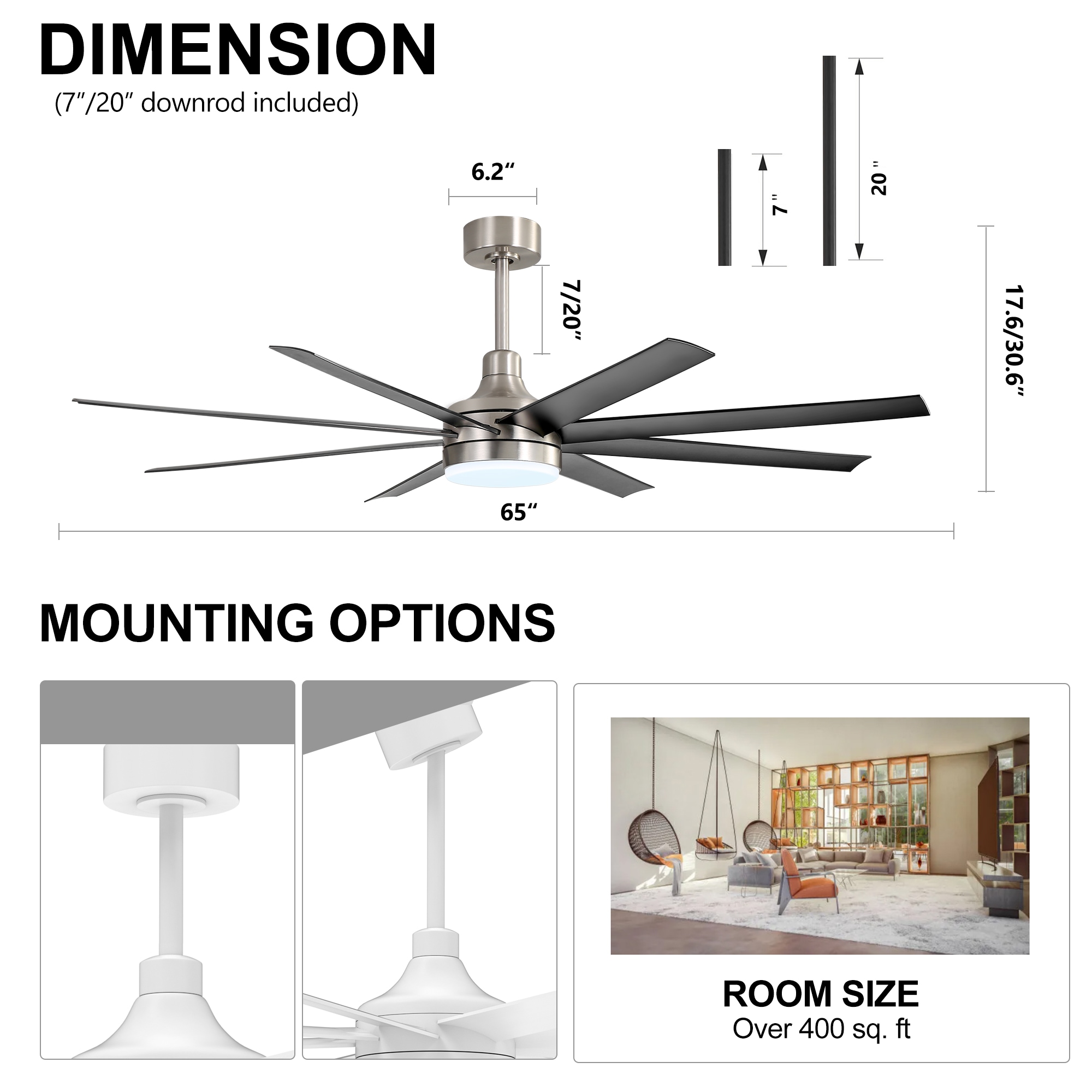 Breezary 23012-NB-G Ceiling-Fans - View #11