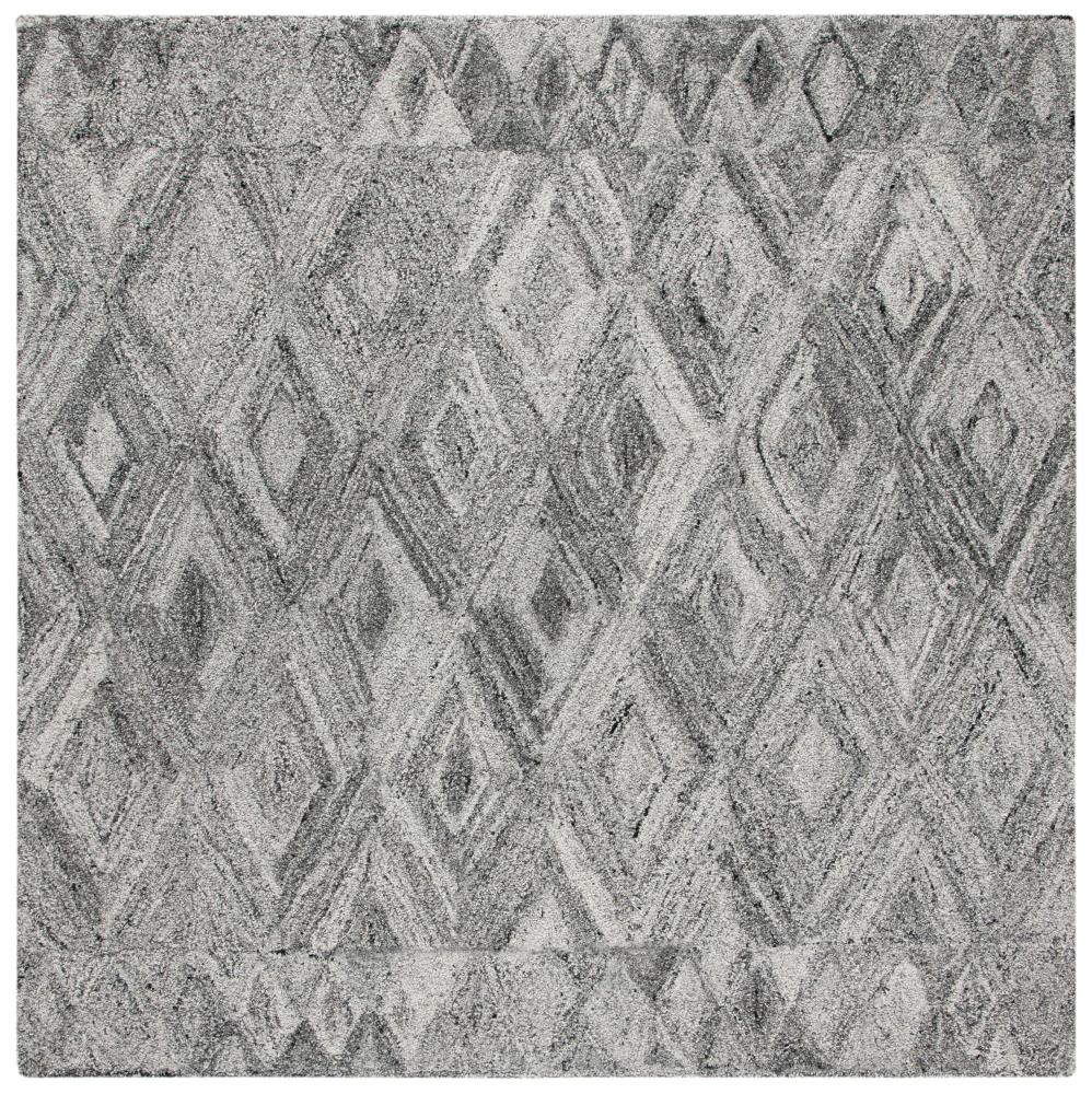 Safavieh ABT618F-6SQ Abstract Zofan 6 x 6 (ft) Tufted Synthetic Gray/Black Square Indoor Geometric Area rug