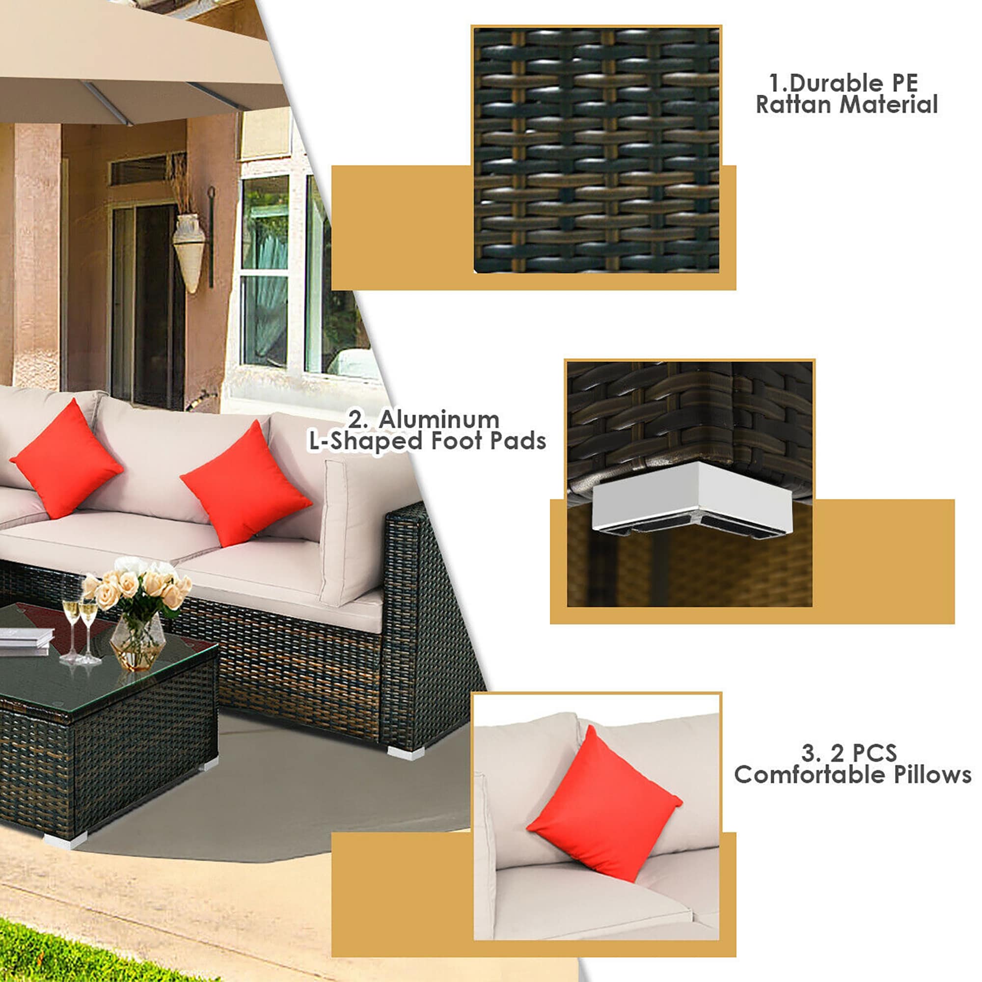 BABOOM BOM-8679-CO Patio-Conversation-Sets - View #7