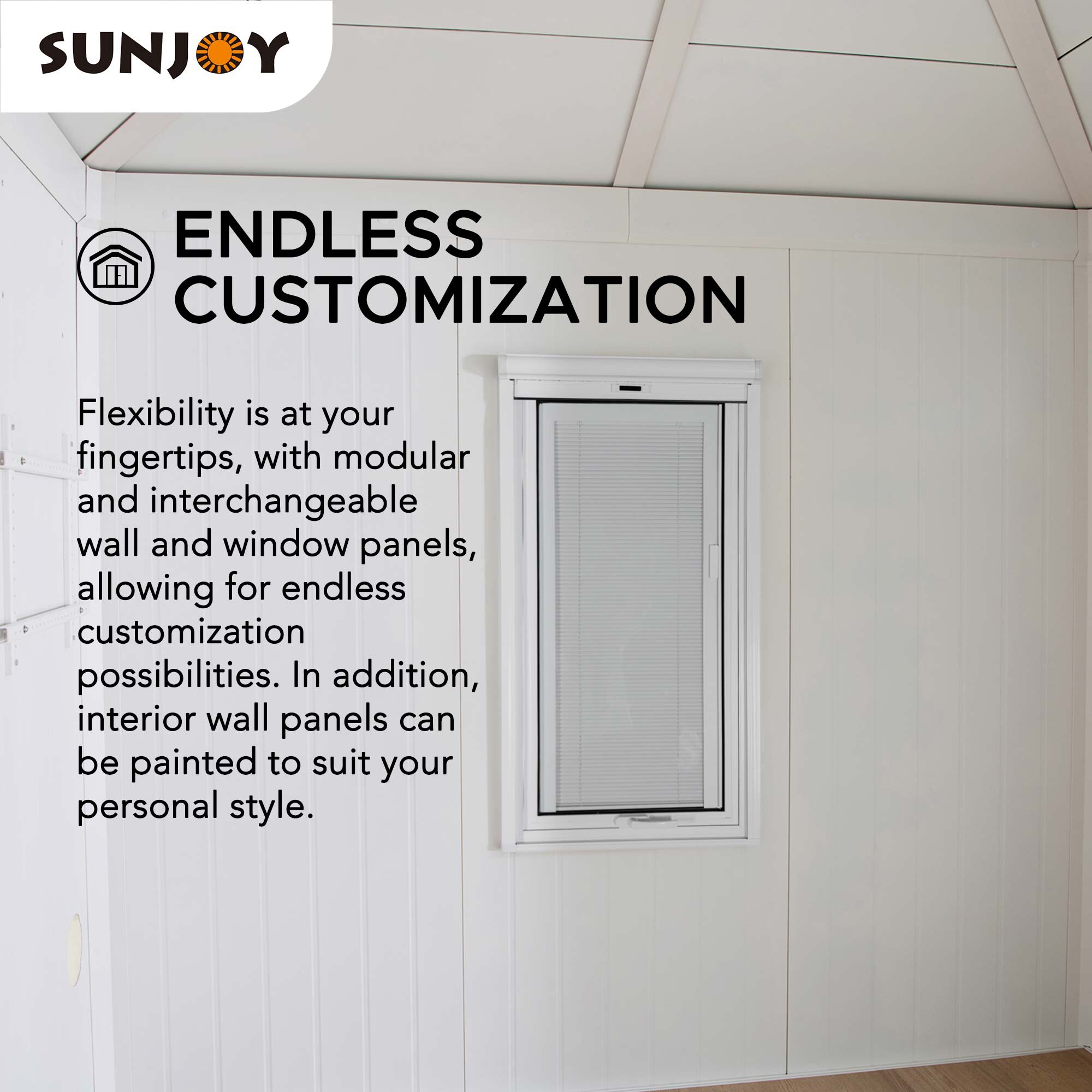 Sunjoy A108000702 Metal-Storage-Buildings-Sheds - View #6