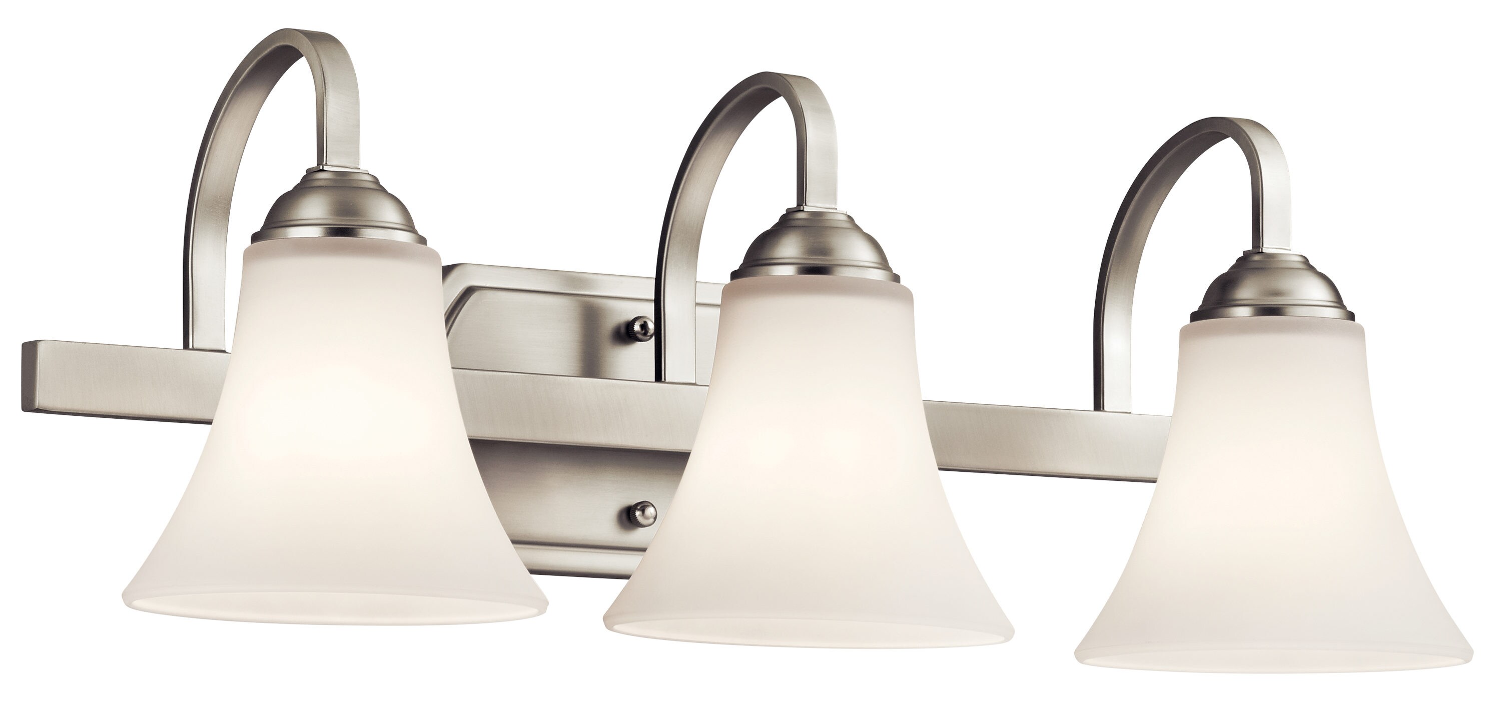 Kichler 45513NIL18 Keiran 22-in 3 -Light Brushed Nickel Transitional Vanity light