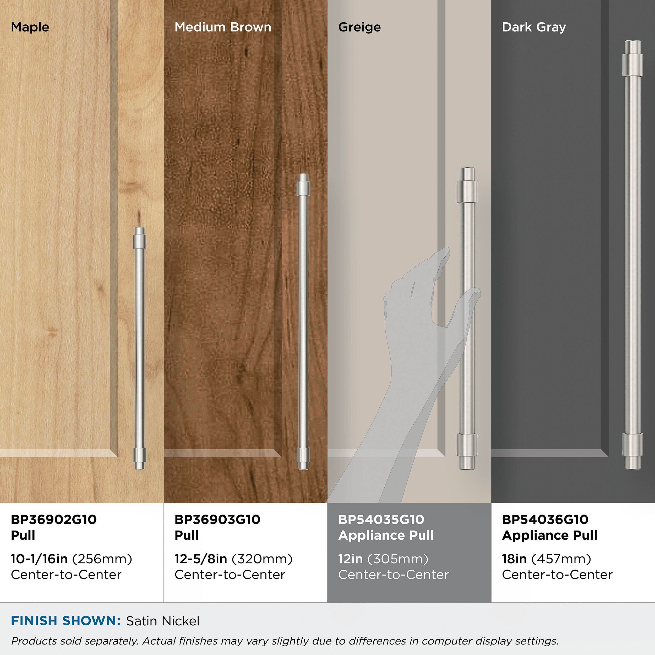 Amerock BP54035G10 Cabinet-Pulls - View #8