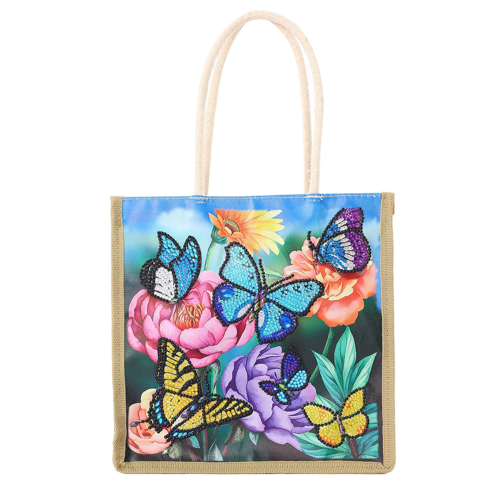 Qeetex NL-FQZHT-QE4UMYPS 1 Fabric DIY 5D Diamond Painting Shopping Bag Handbag Crystal Diamond Embroidery AA1036