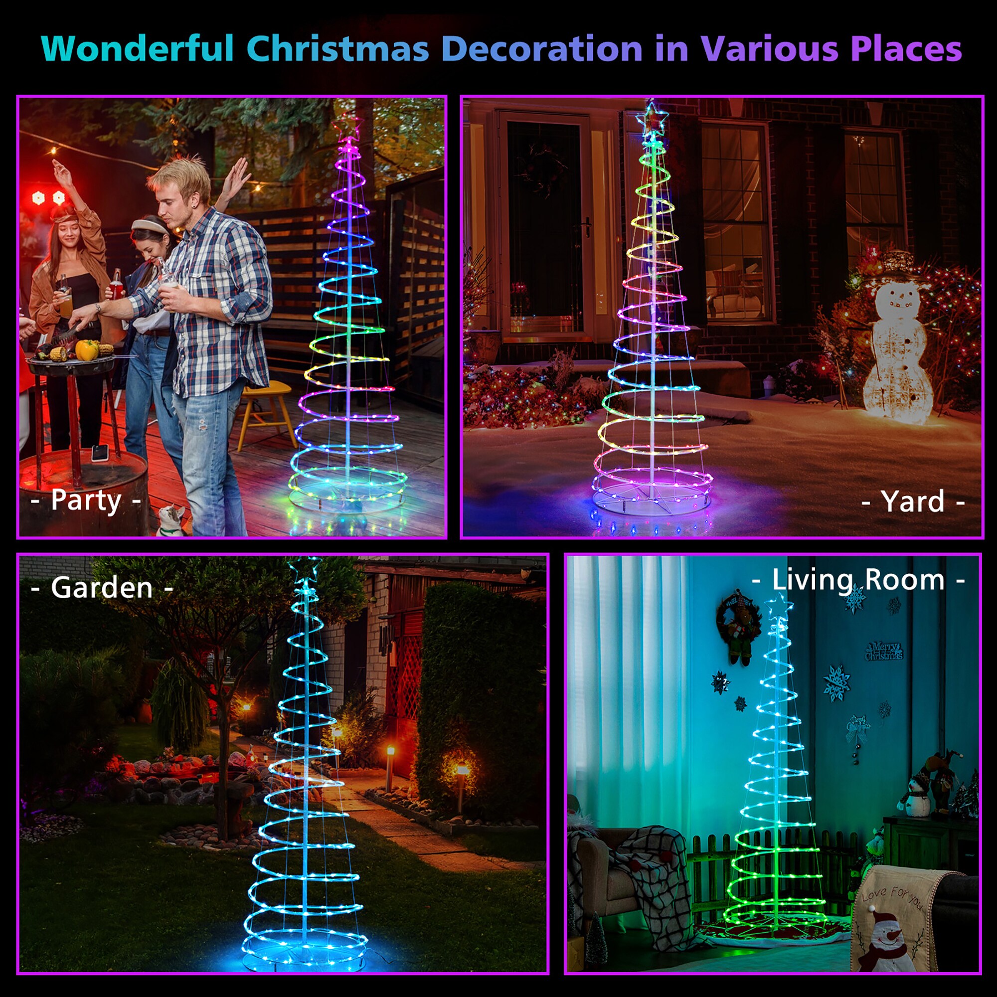 Costway LWS00713 Artificial-Christmas-Trees - View #3
