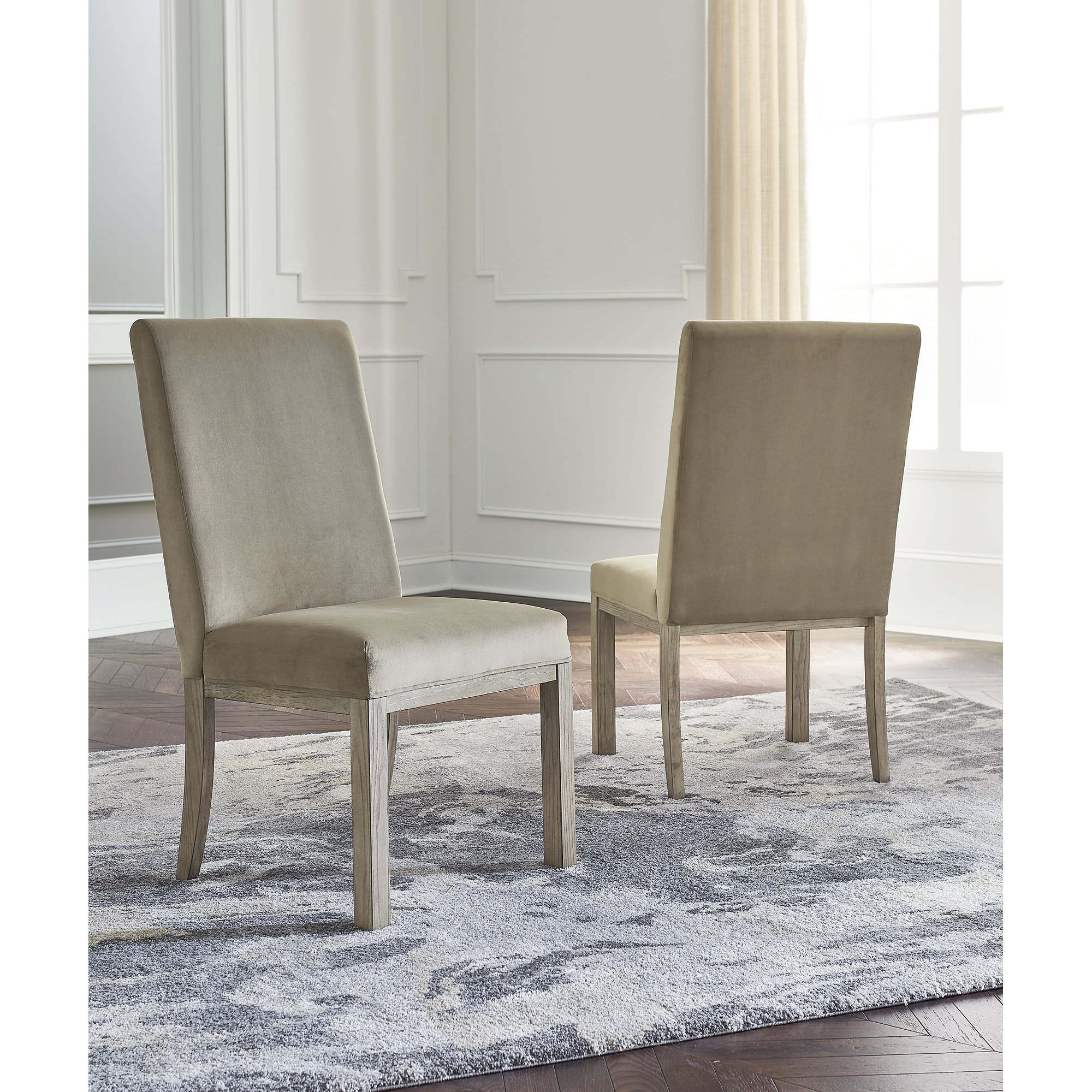 Signature Design by Ashley FD983-01 Chrestner Gray/Brown Dining Chair Set of 2