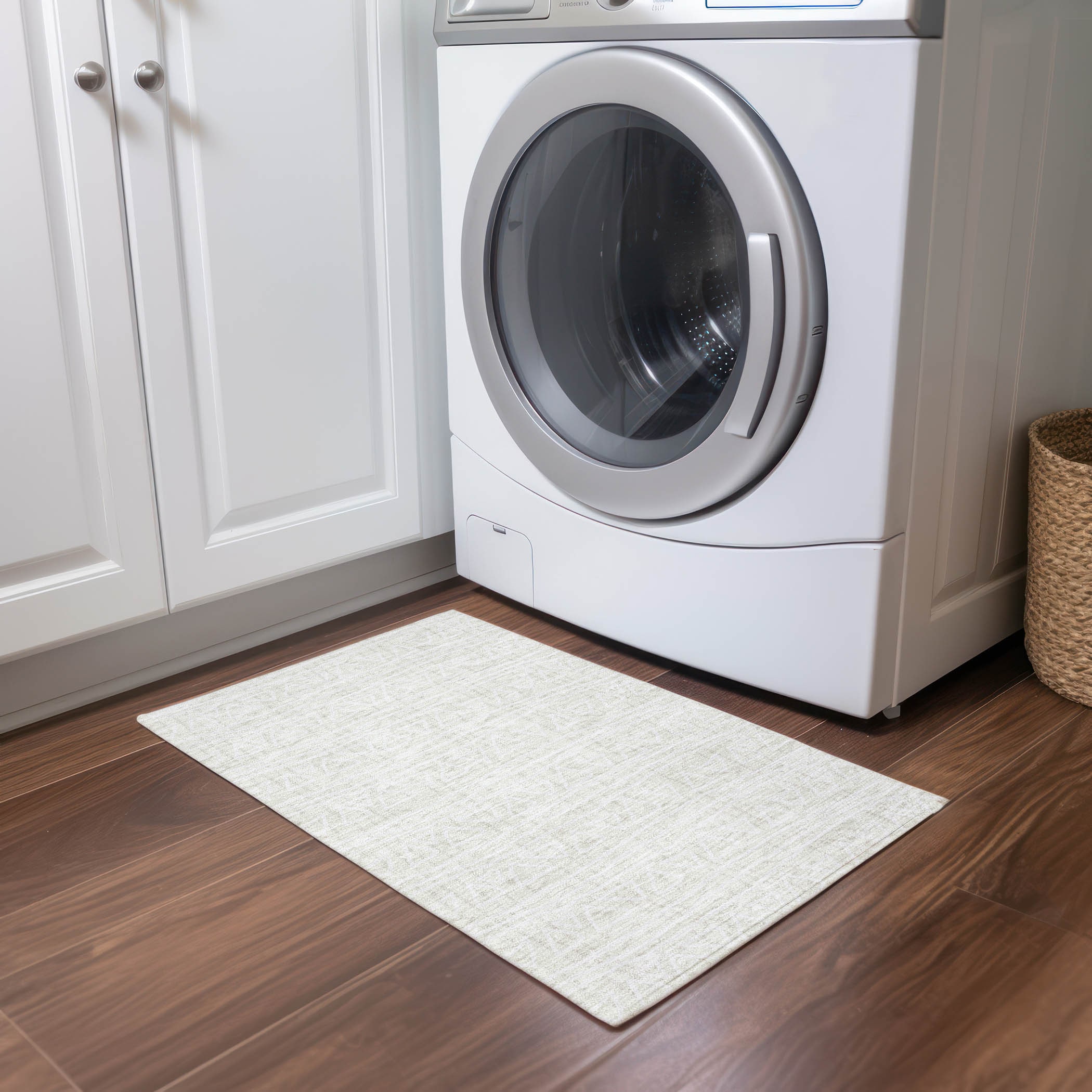 Addison Rugs ACN730IV20X30 Chantille ACN730IV 2 x 3 (ft) Polyester Ivory Rectangular Indoor/Outdoor Geometric Machine washable Area rug