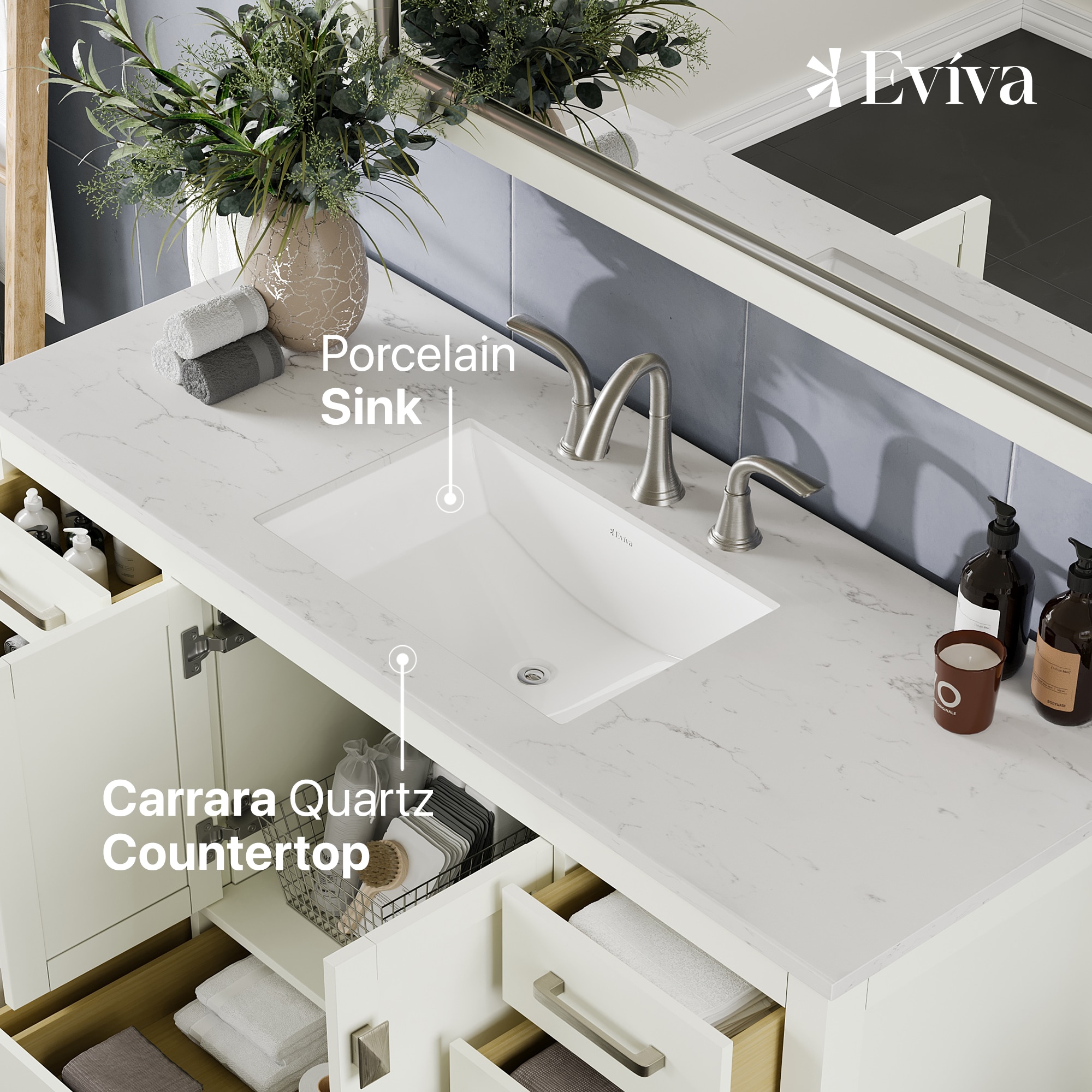 Eviva EVVN412-54WH Bath-Vanity-Combo - View #3