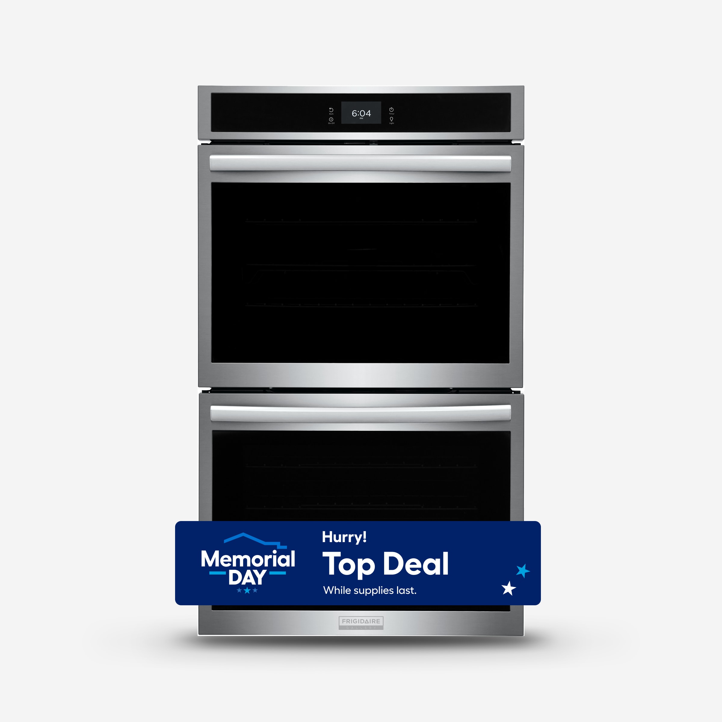 Frigidaire GCWD3067AF Gallery 30 inch Double Electric Wall Oven with Air Fry Self + Steam Cleaning ( Fingerprint Resistant Stainless Steel )