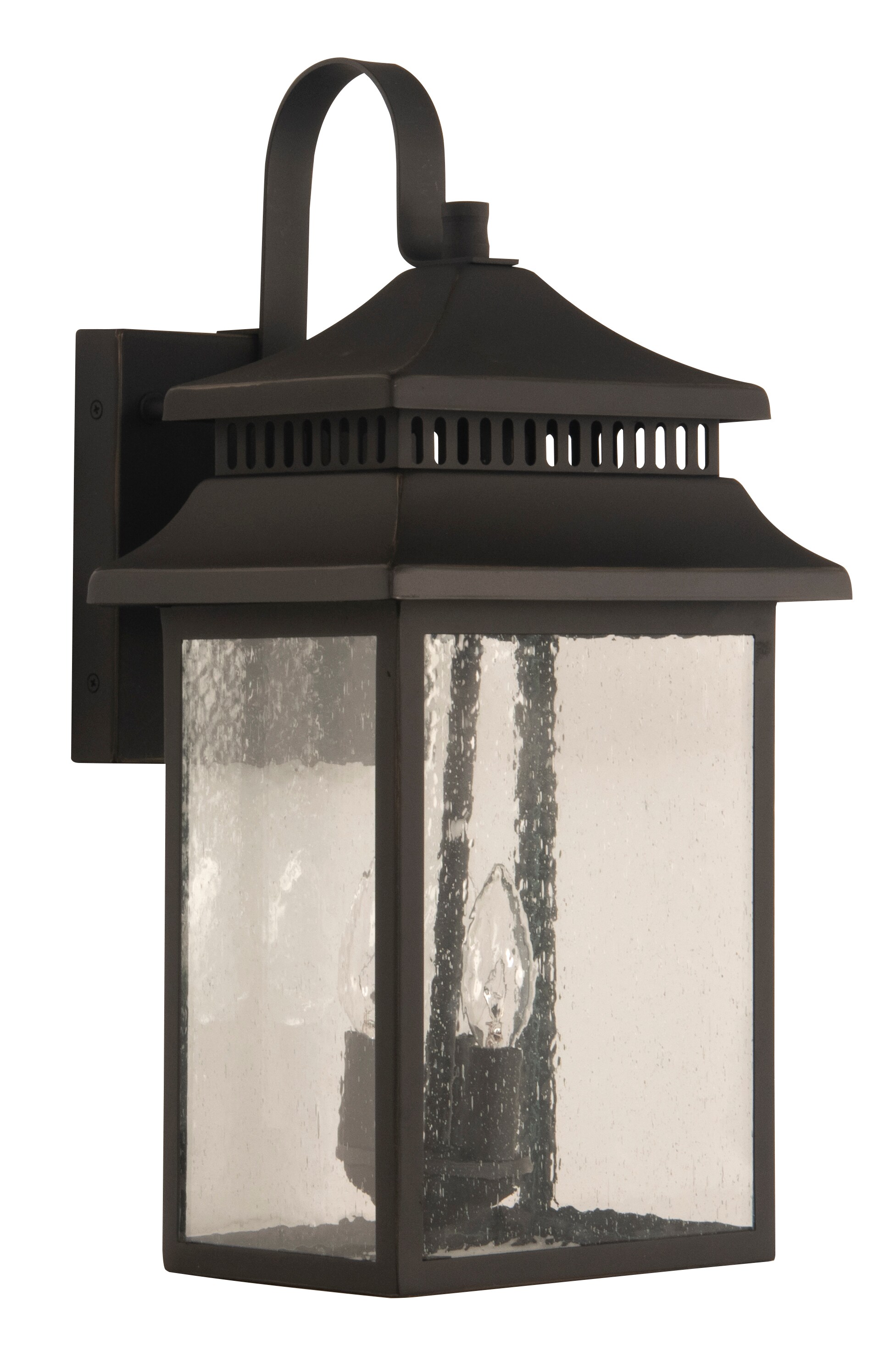 Craftmade ZA3134-DBG Crossbend 3 -Light 23.63-in H Bronze Hardwired Outdoor Wall Light
