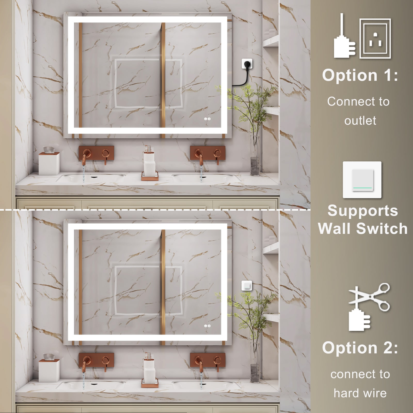 Forclover MRE-AL4836 Framed-Bath-Mirrors - View #11