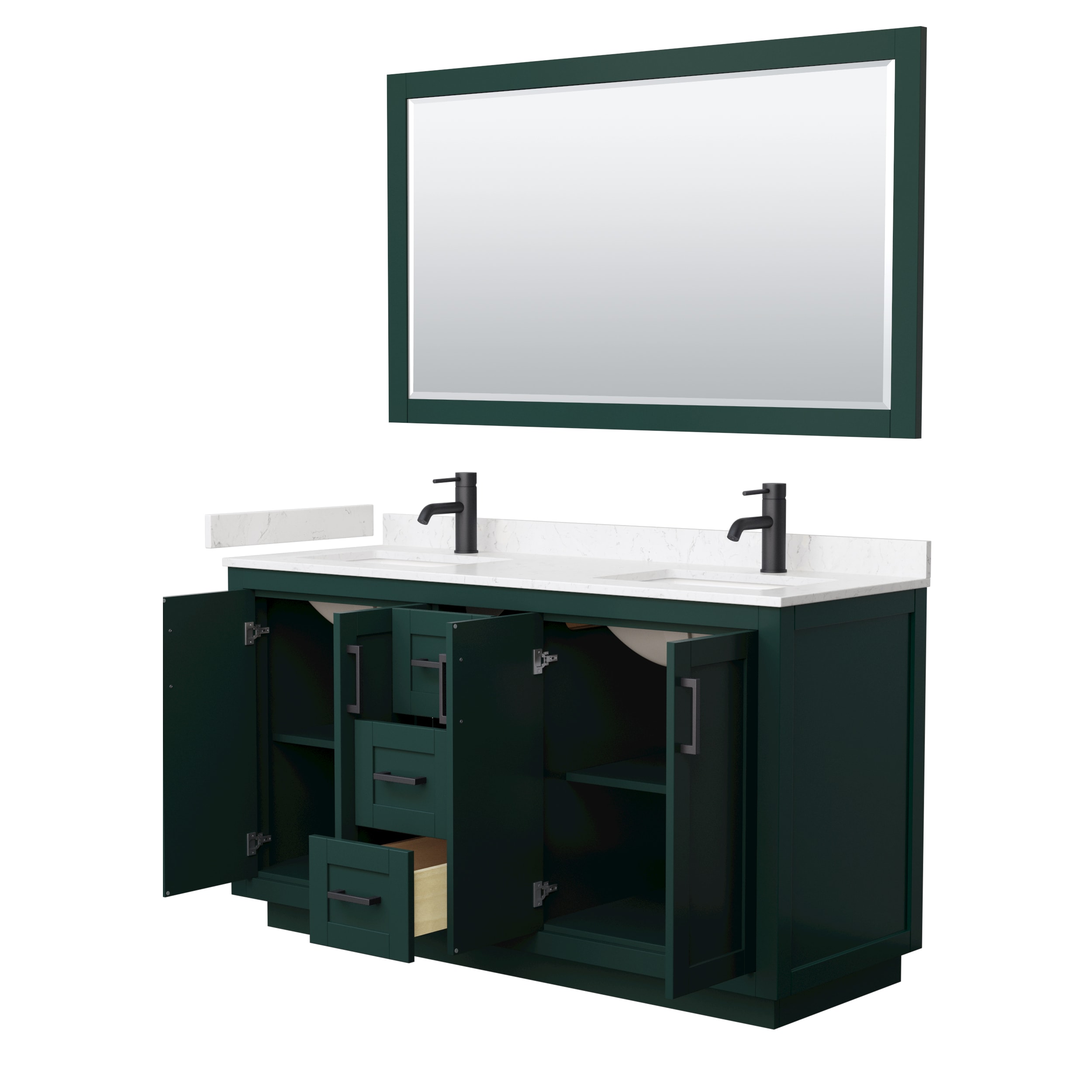 Wyndham Collection WCF292960DGKC2UNSM58 Bath-Vanity-Combo - View #3