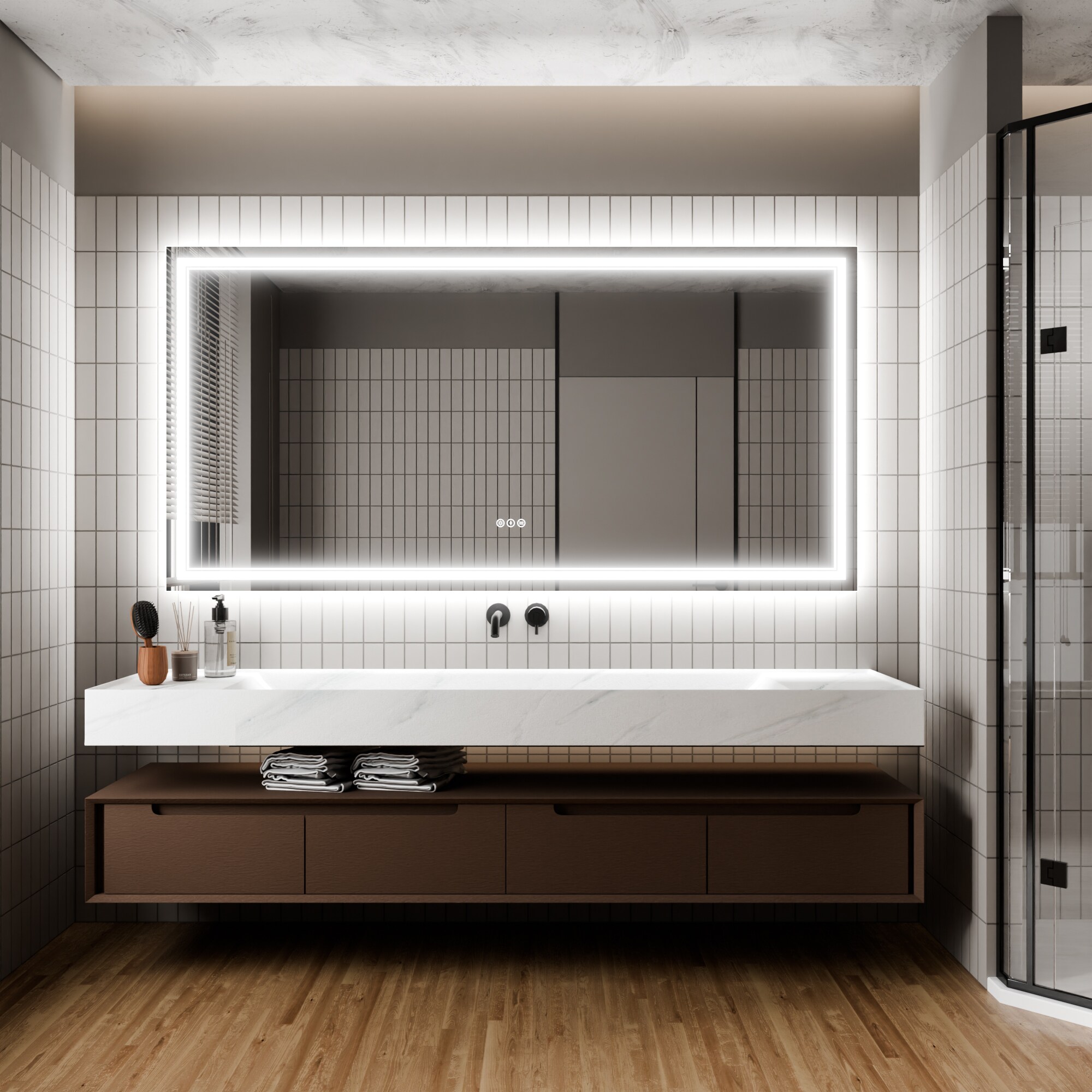 Forclover JTFHS-3672 Framed-Bath-Mirrors - View #2