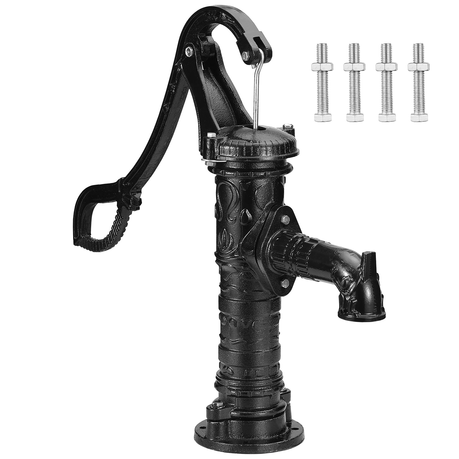 GIVIMO - Cast Iron Hand Pitcher Pump - Antique Old Fashioned Manual Well Water Pump with 22-ft Ma...