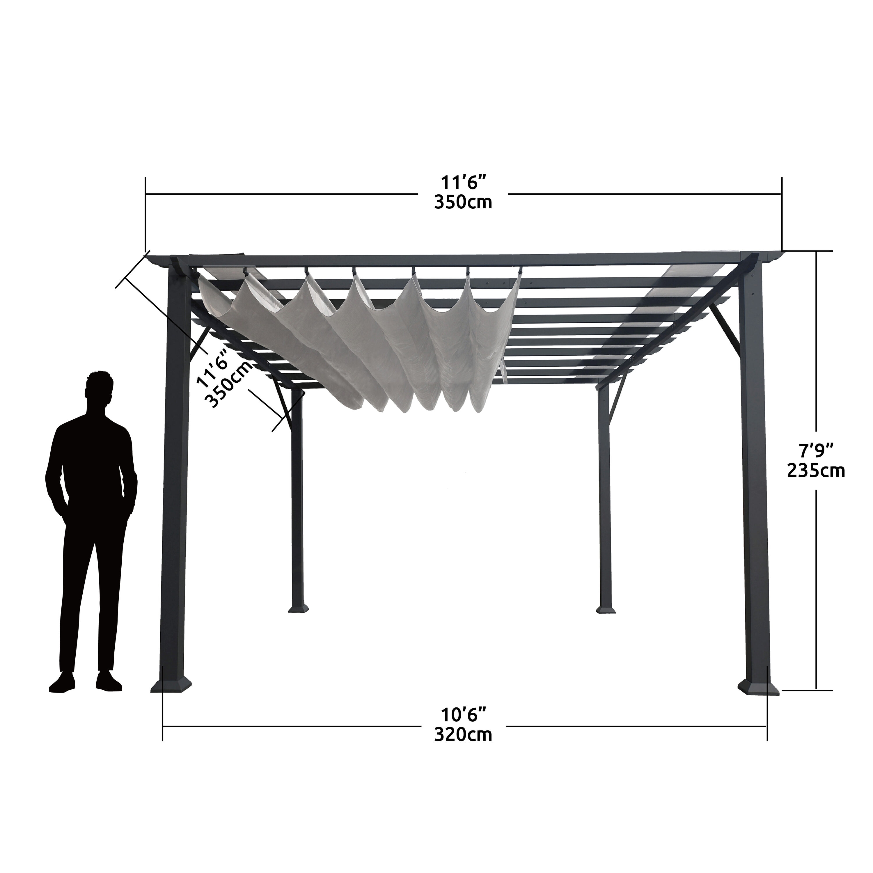 Paragon Outdoor PR11GRYG Pergolas-2 - View #5