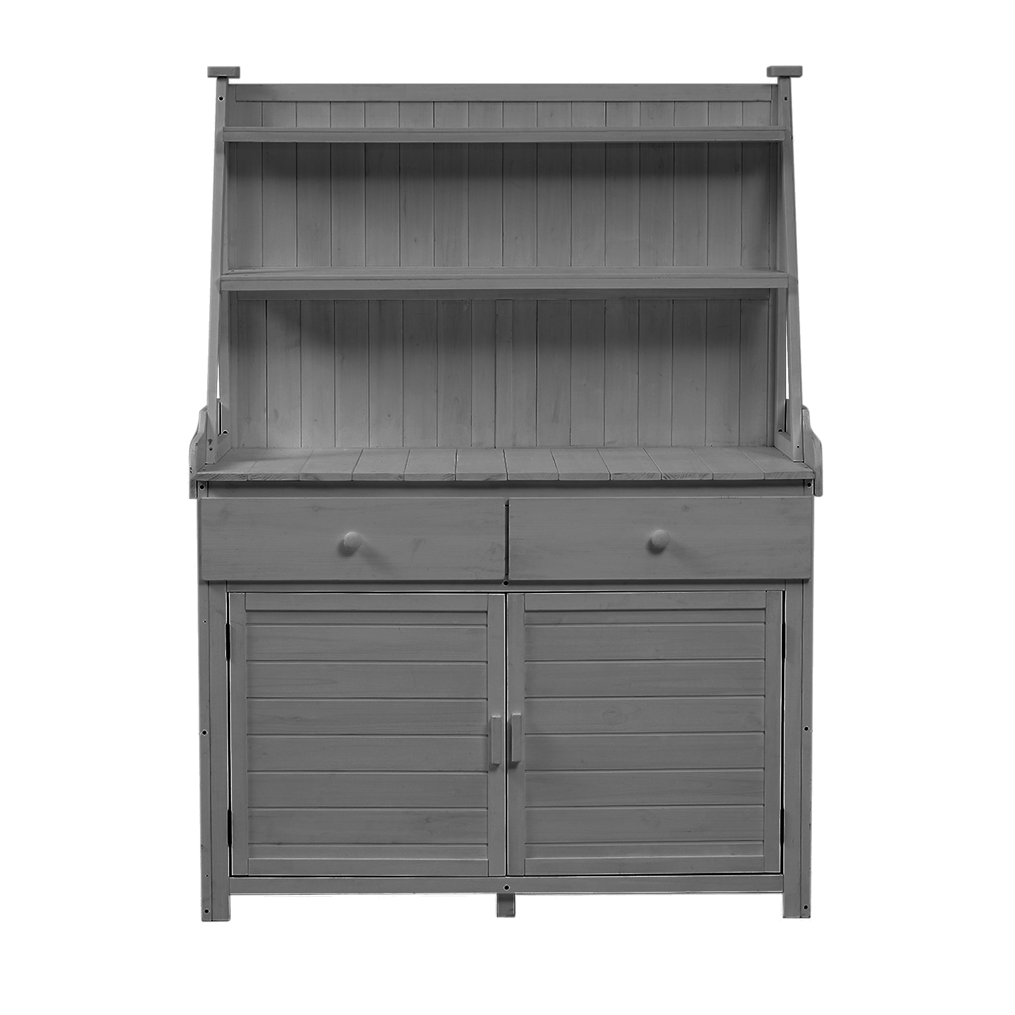 Bybafun YA0100384 47.2-in x 65-in x 22.8-in Gray Potting Bench