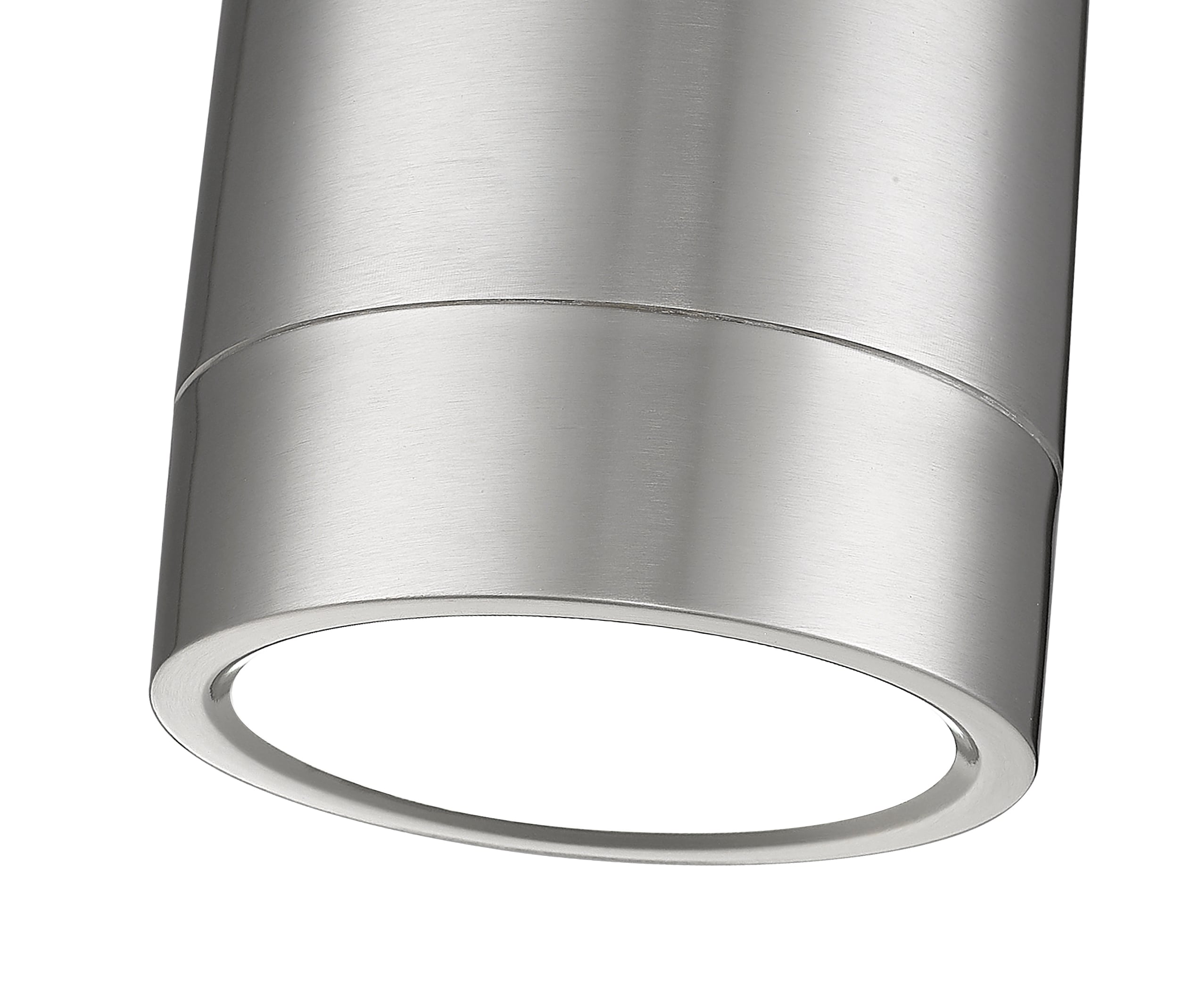 Brushed Nickel LED Cylinder Flush Mount Ceiling Light