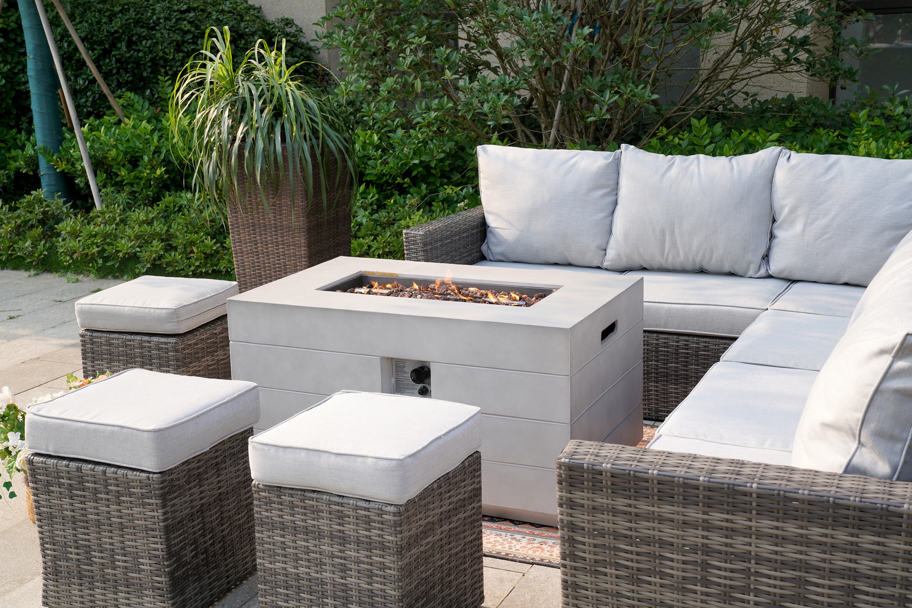 Moda Furnishings MAG-2150-1403-G Patio-Conversation-Sets - View #6
