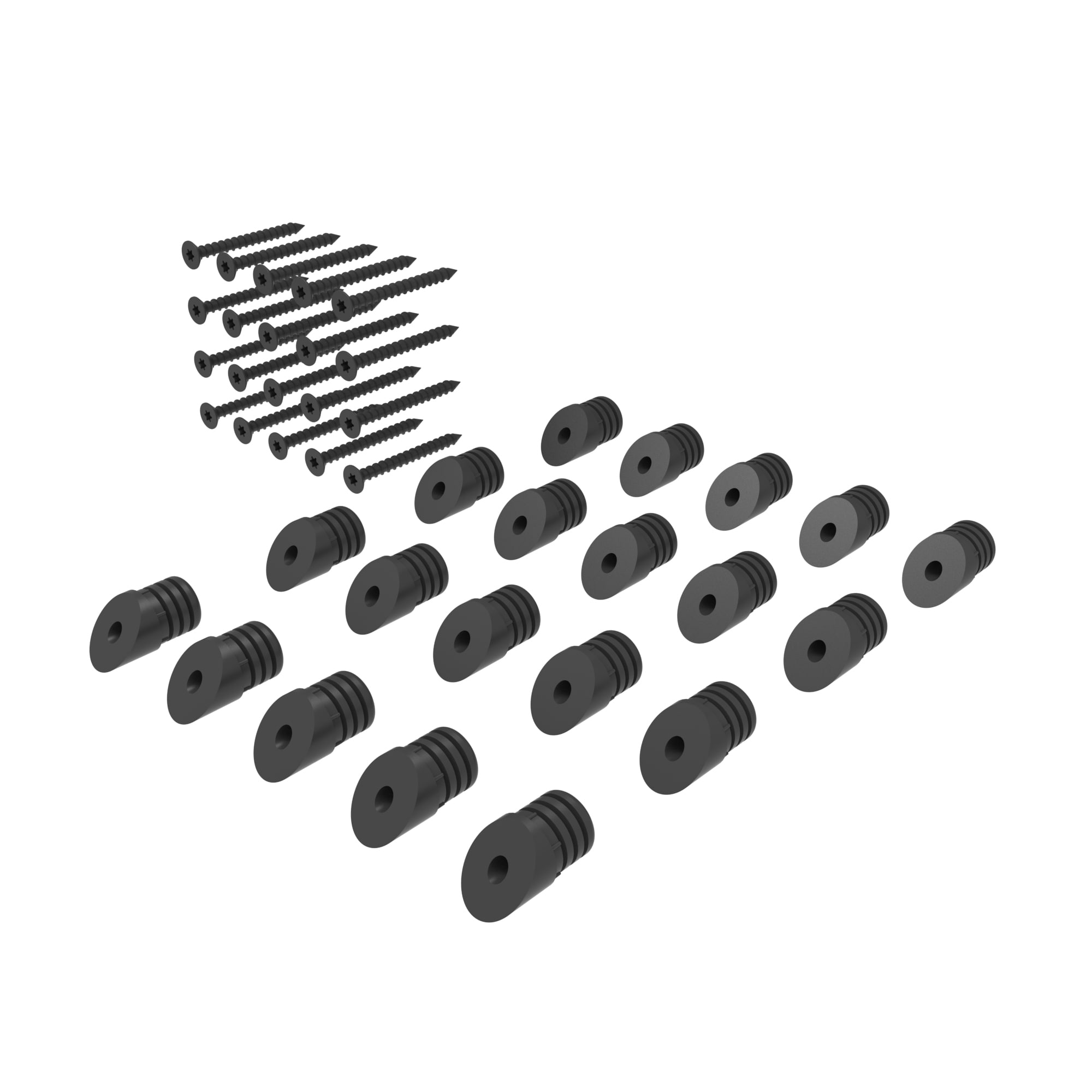RELIABILT 0.5-in x 0.5-in Black Sand Plastic Baluster Connector (22-Pack)