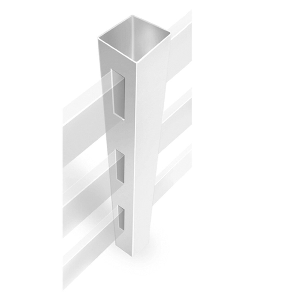 Freedom 73060401 Post and Rail 7-ft H x 4.75-in W White Vinyl Decorative Fence post (Unassembled)