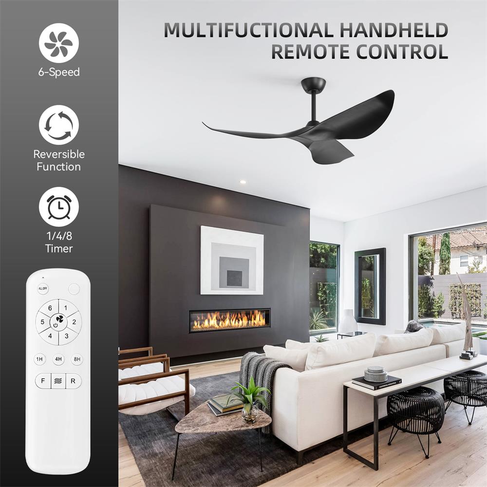 Sofucor LW-38K009-BK-WD Ceiling-Fans - View #11