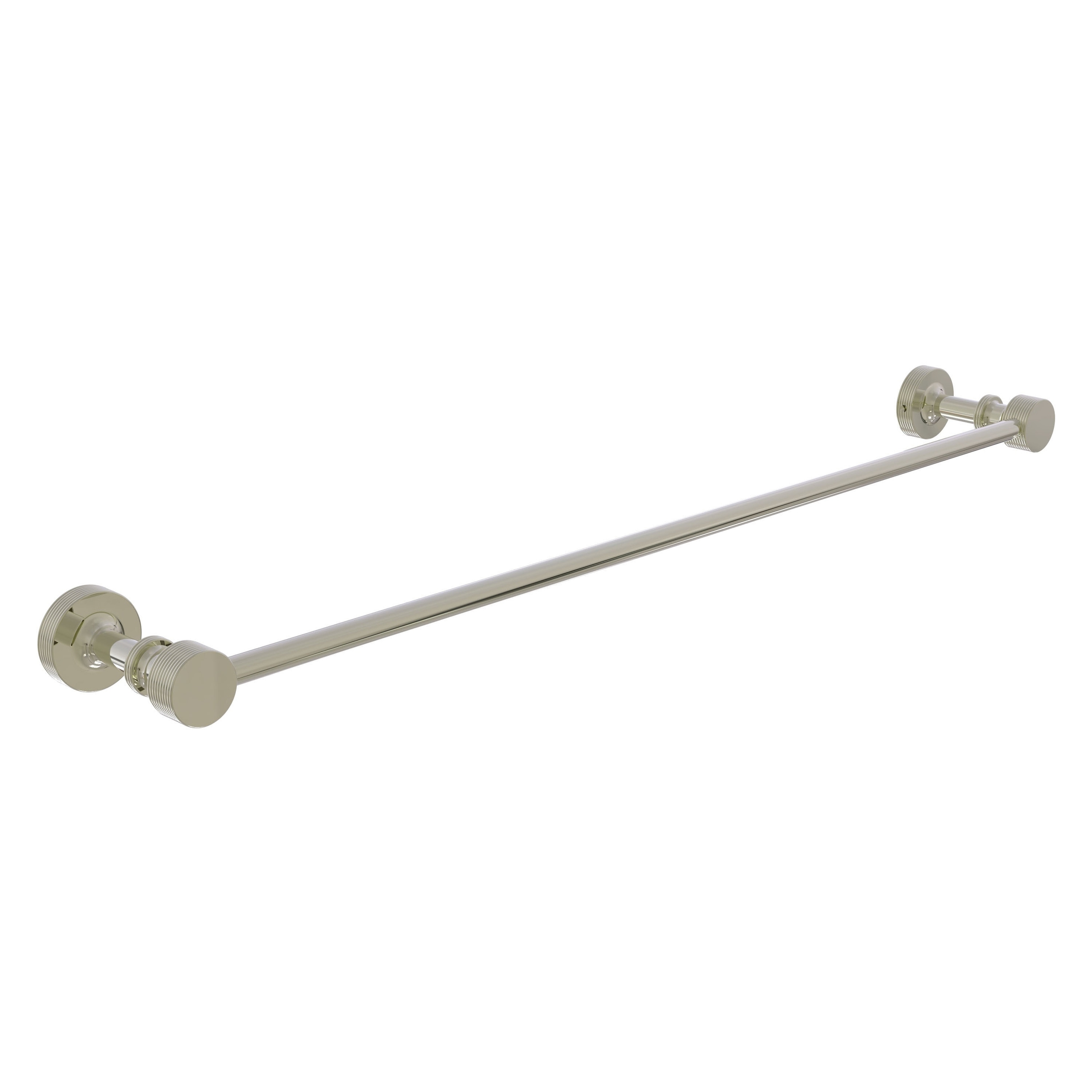 Allied Brass FT-21/24-PNI Foxtrot 24-in Polished Nickel Wall mount Single Towel Bar