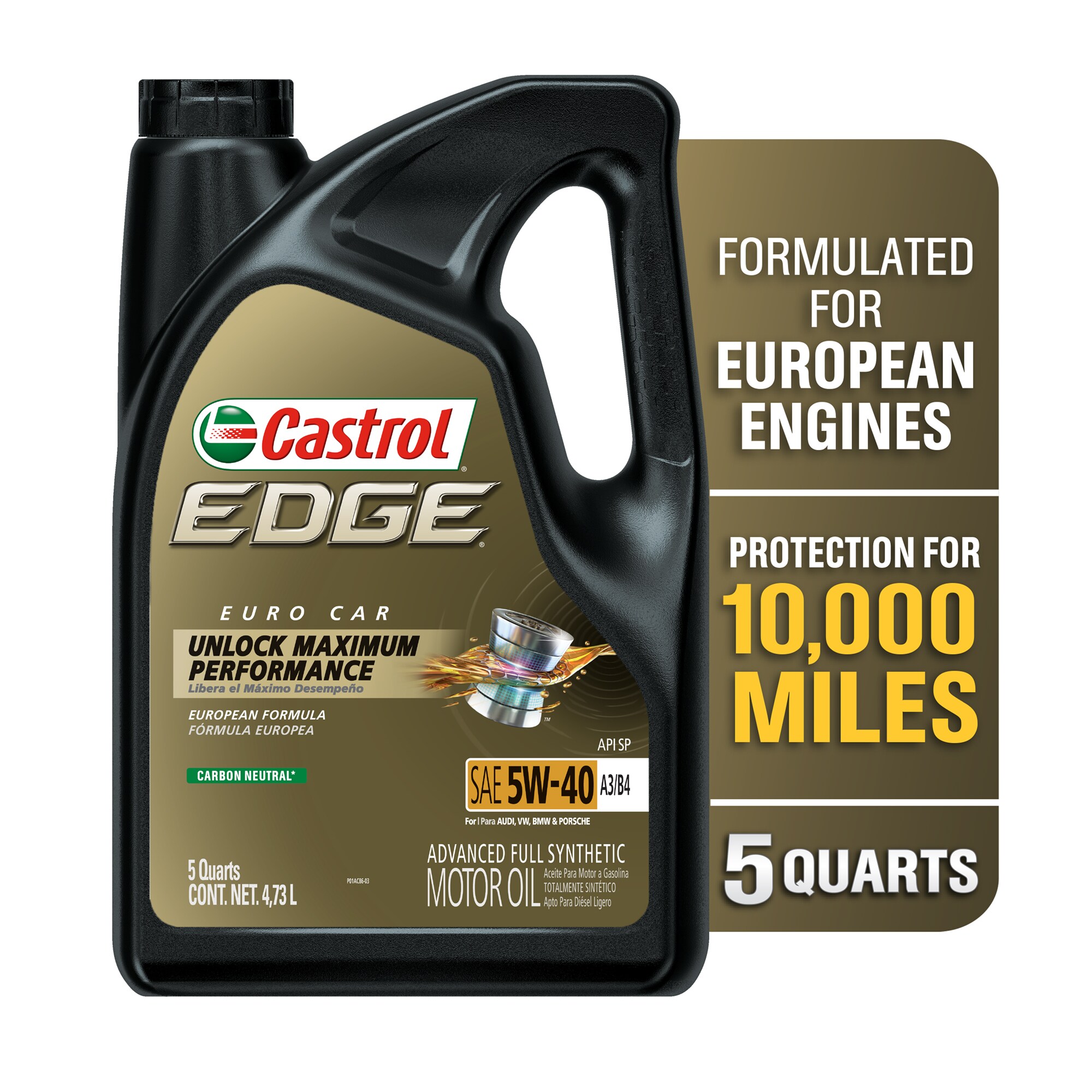 Castrol Edge Turbo Diesel 5W40 5L - 39,45 € - Neumáticos y Lubricantes  On-Line, S.L.