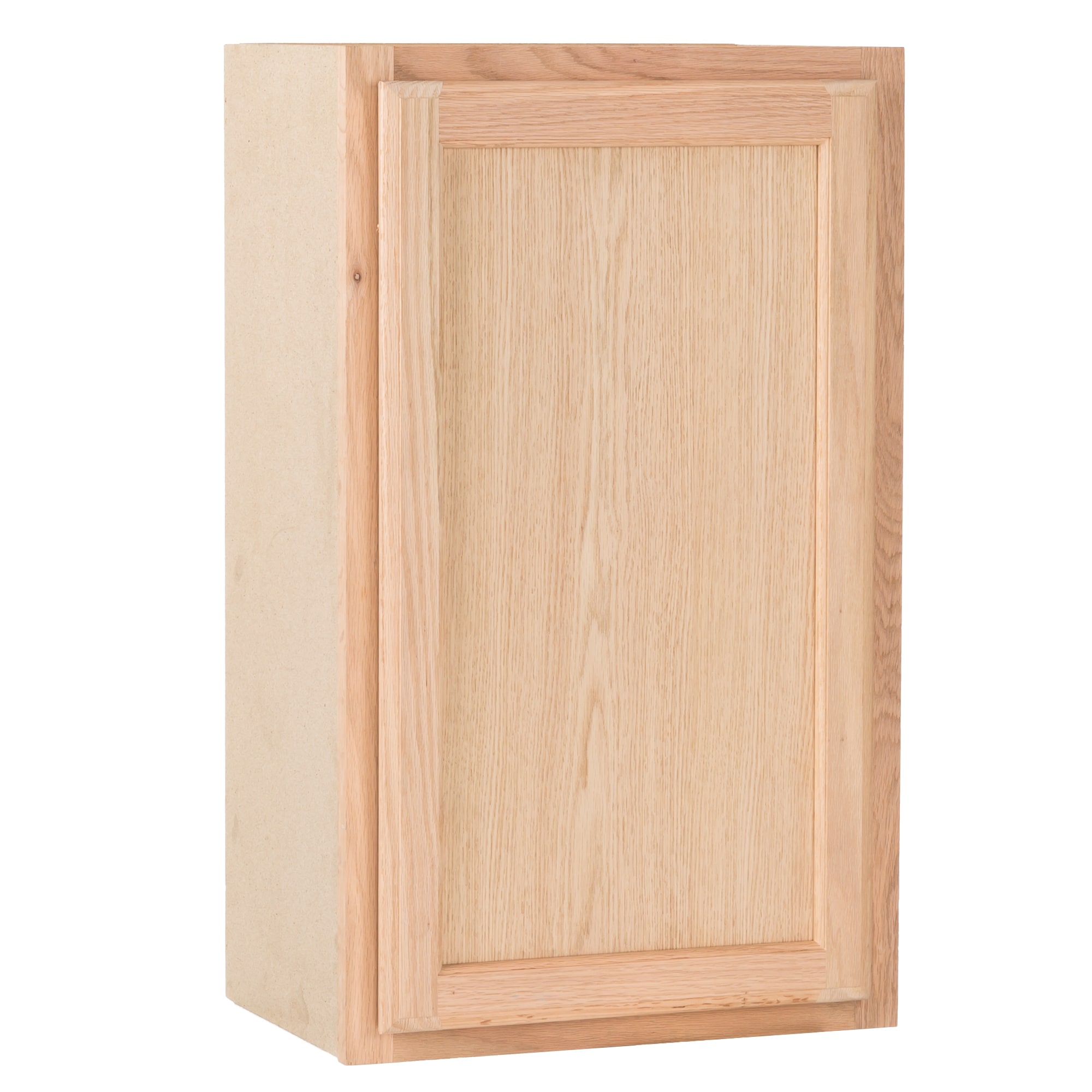 Project Source 18-in W x 30-in H x 12-in D Brown/Tan Oak Door Wall ...