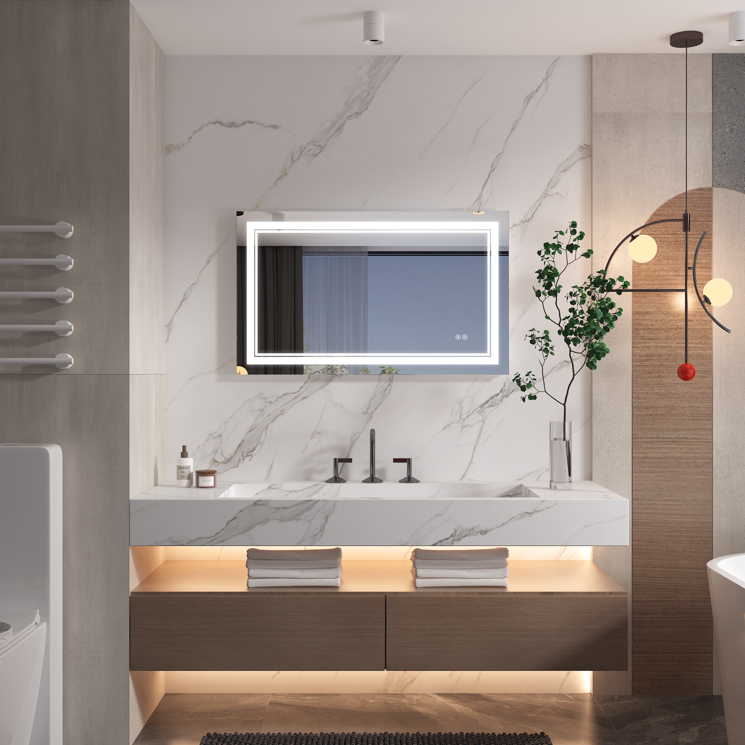 WELLFOR W2MRL4024 Framed-Bath-Mirrors - View #10