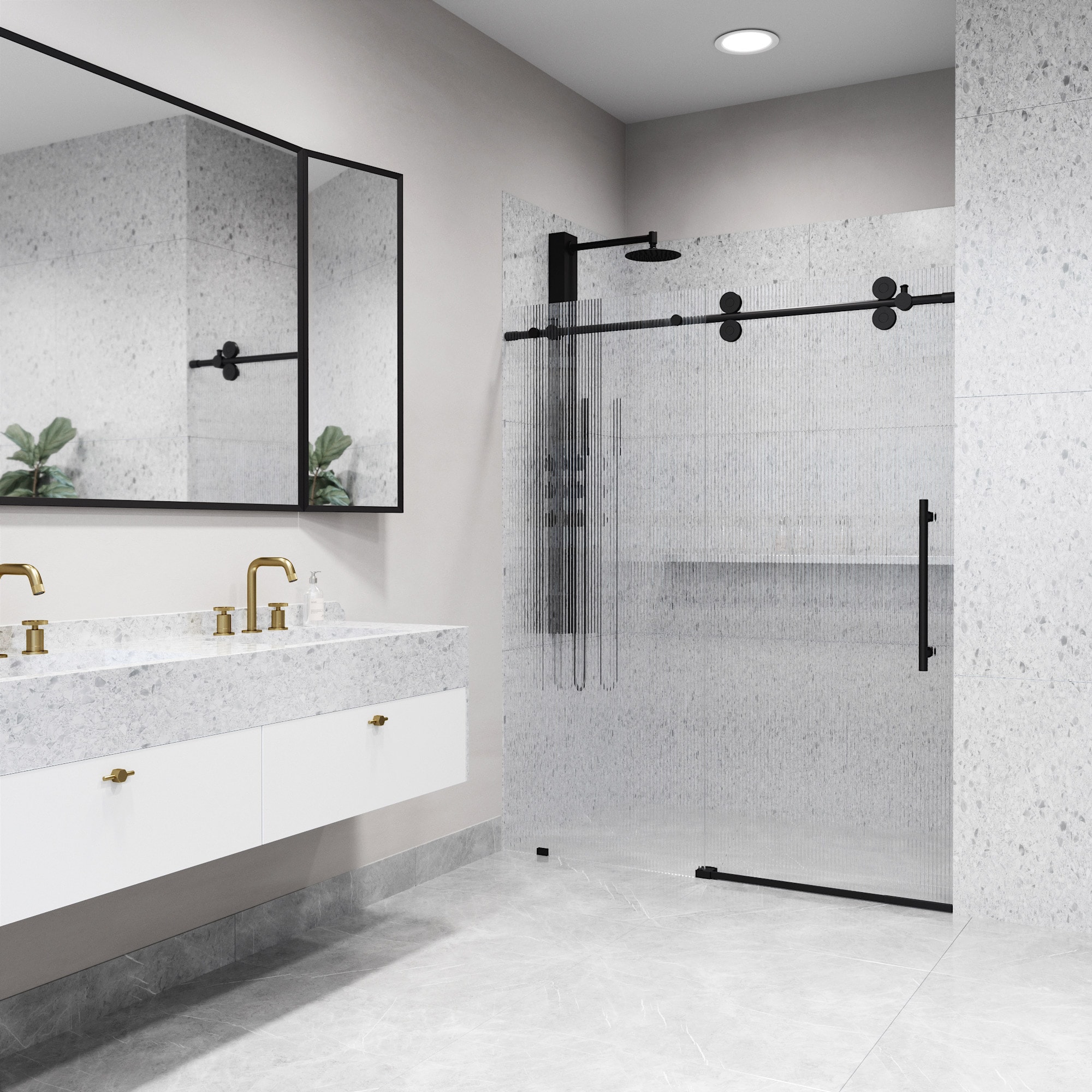 VIGO VG6041MBFL6074R Shower-Doors - View #5