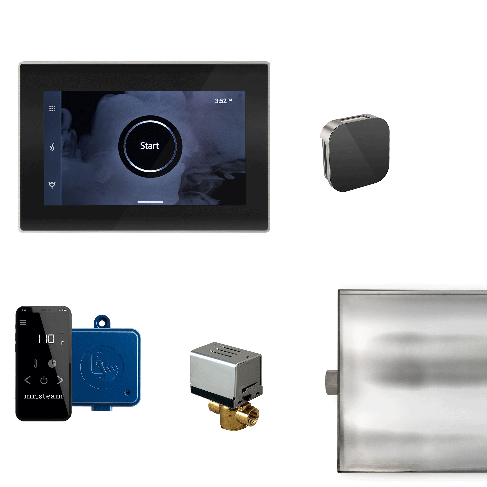 Mr. Steam XBTLRBKBN 120-Watts Black Brushed Nickel Steam generator control kit