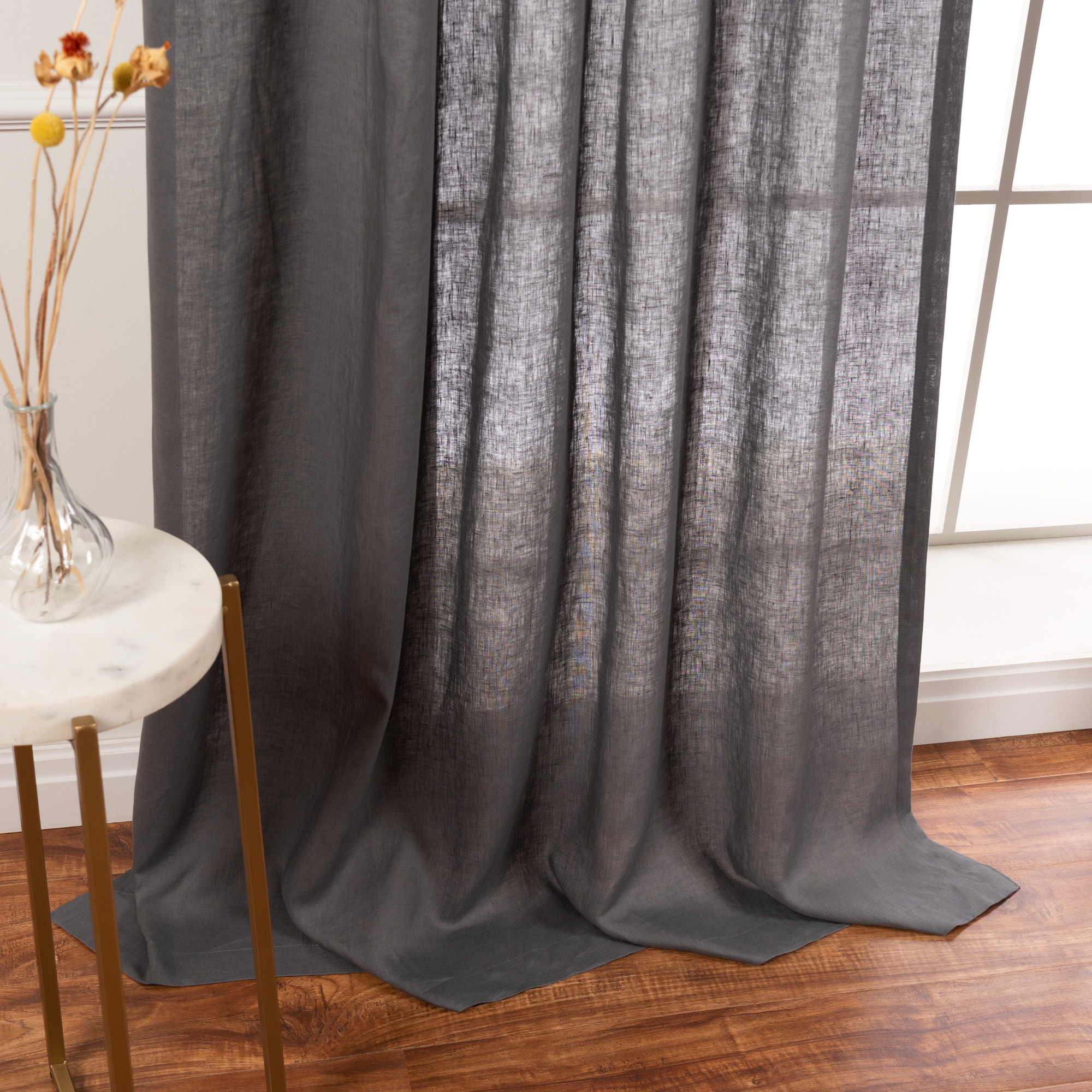 Best Home Fashion YK-02-TIE-LN-96-DK.G curtains - View #4