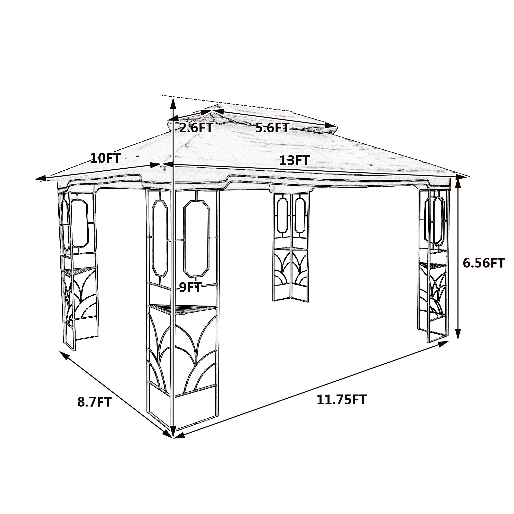 Xspracer ML-GA4366 Wood-Resin-Gazebos - View #11