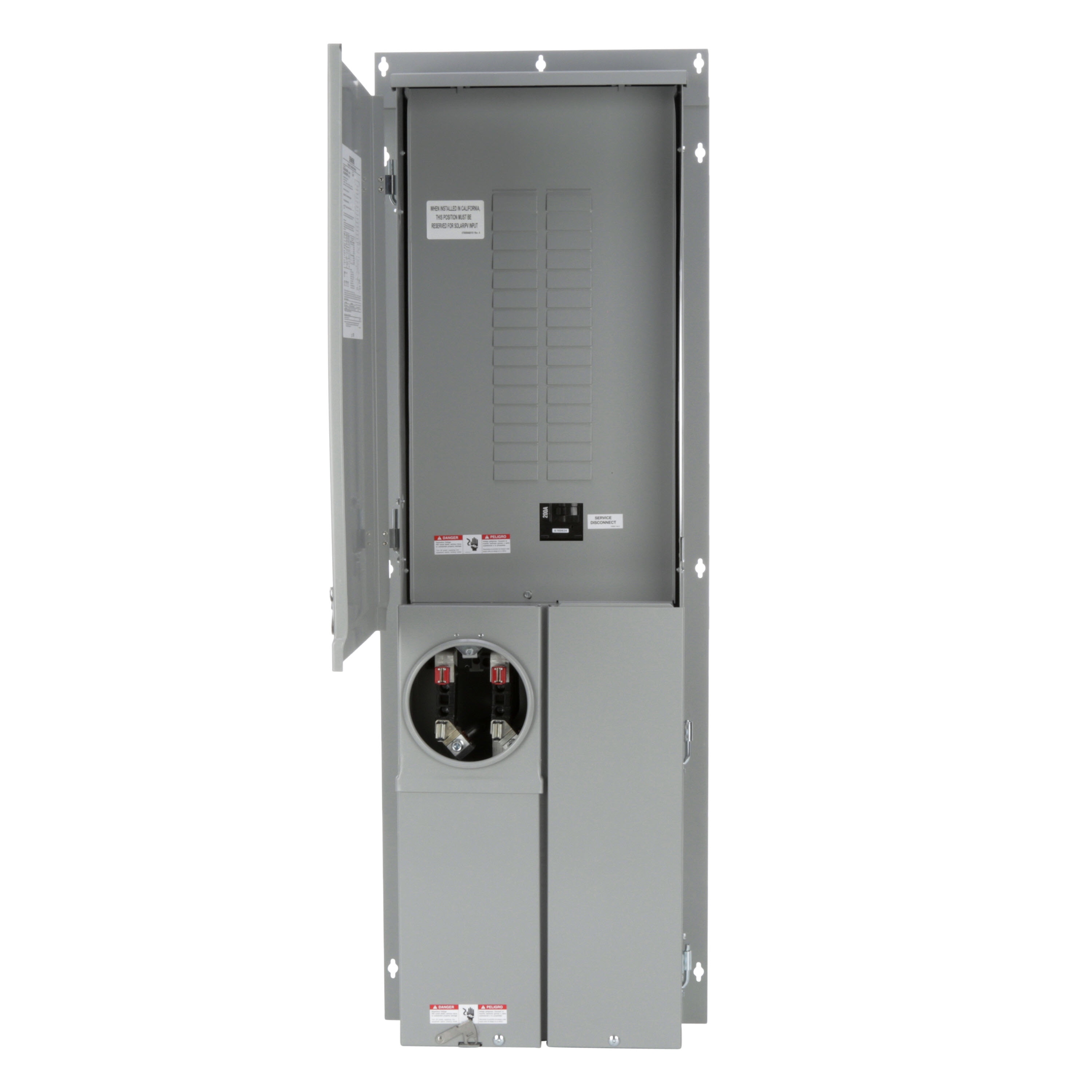 Siemens MC3042B1200FED 200 -Amp 30 -Spaces 42 -Circuit Outdoor Main breaker meter combo Load Center