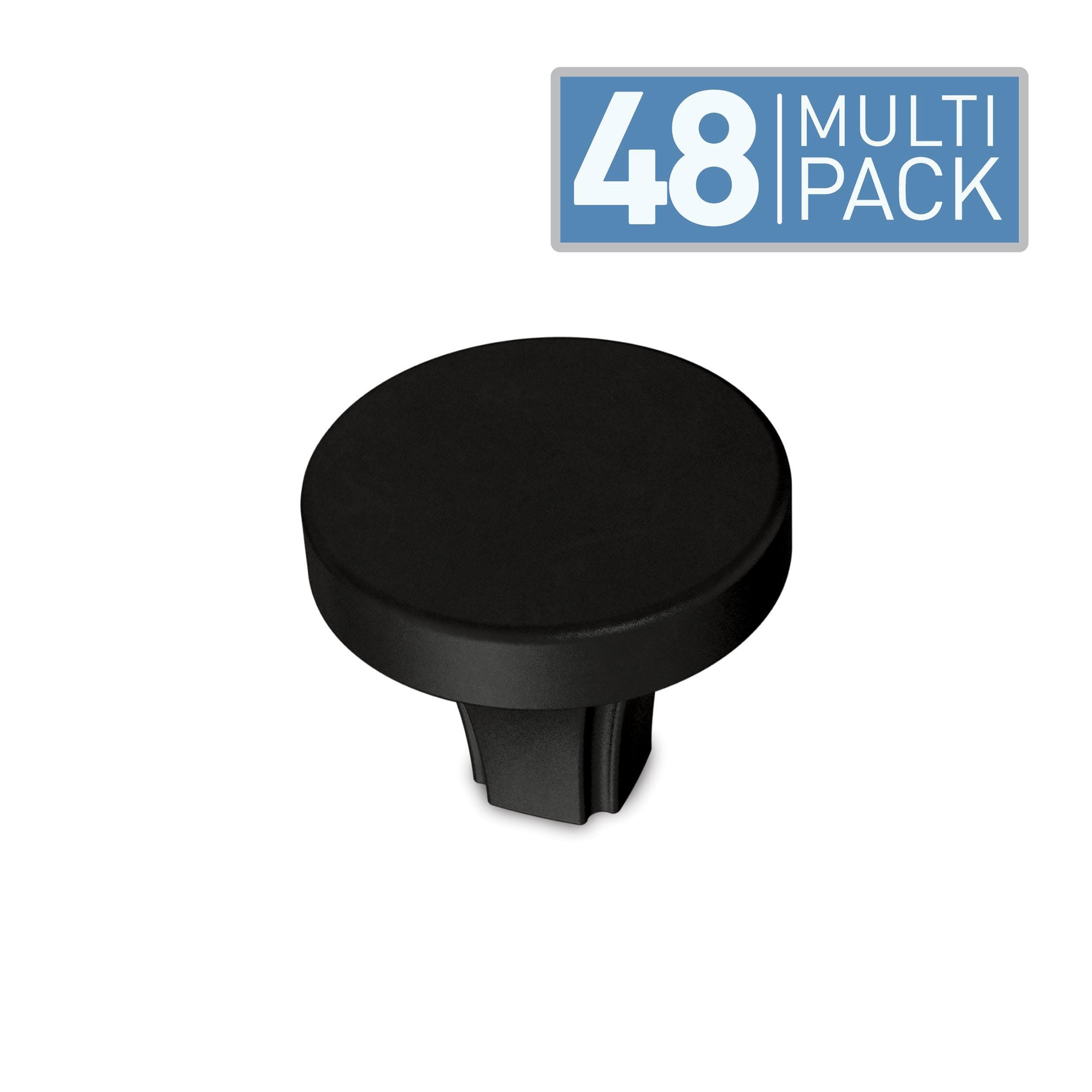 Brainerd Classic Inset 1-1/4-in Matte Black Round Modern Cabinet Knob (48-Pack) P42257W-FB-K4 Sansujyuku sansujyuku.com