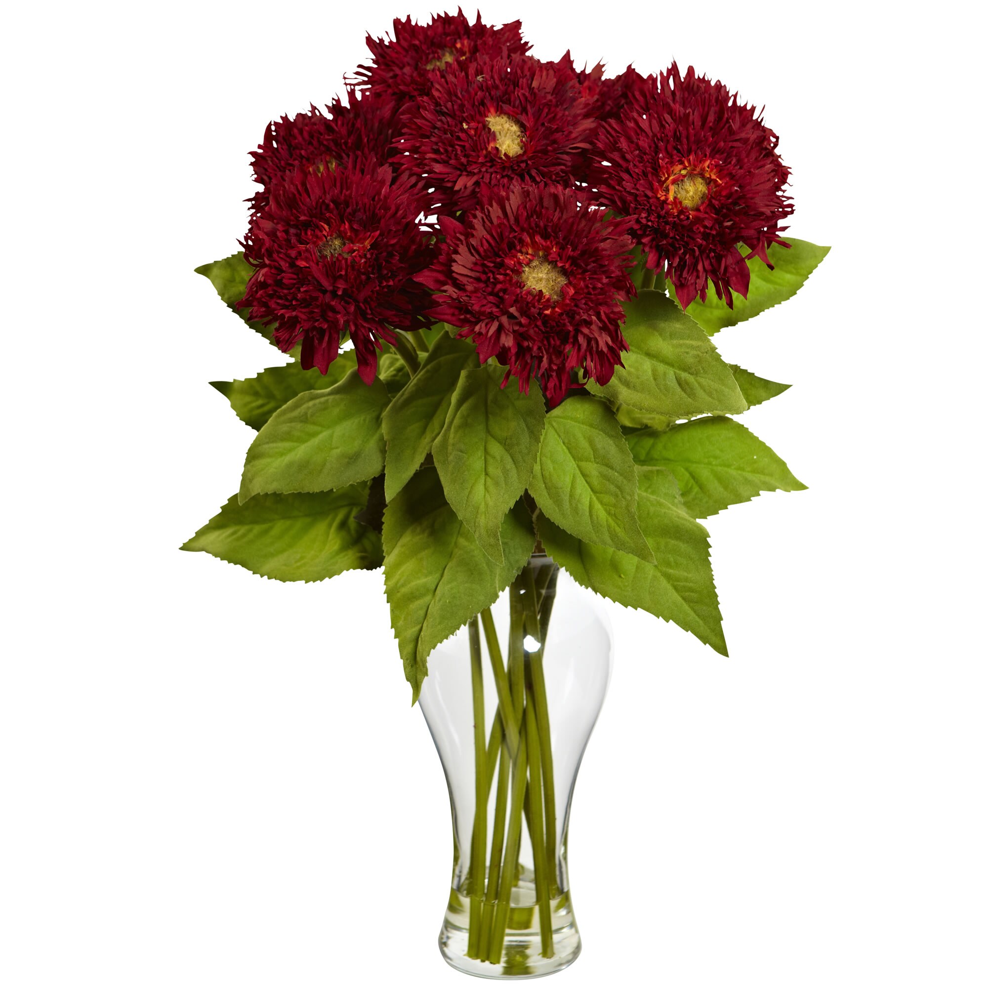 Nearly Natural 1360-RD 22.5-in Red Indoor Artificial Silk Flowers