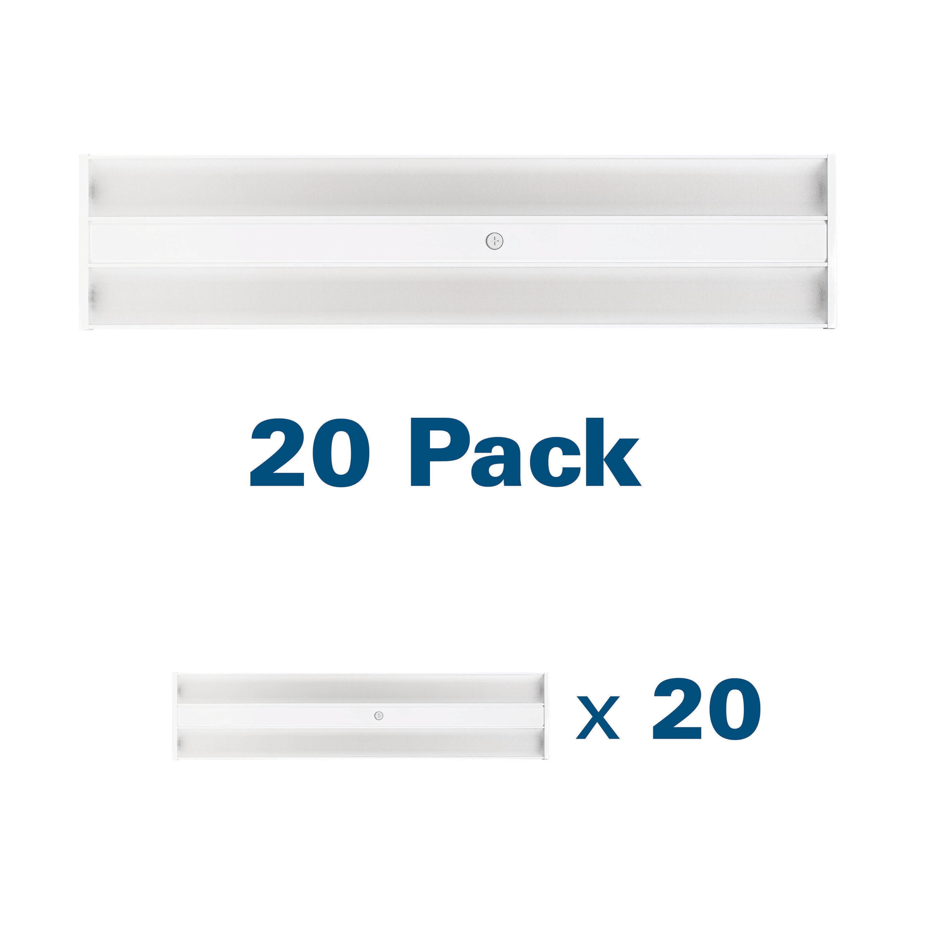 EarthTronics 11691-20PK 20 -Pack 30.7-in x 11.8-in 40500 -Lumen 5000-K Daylight LED High Bay Light